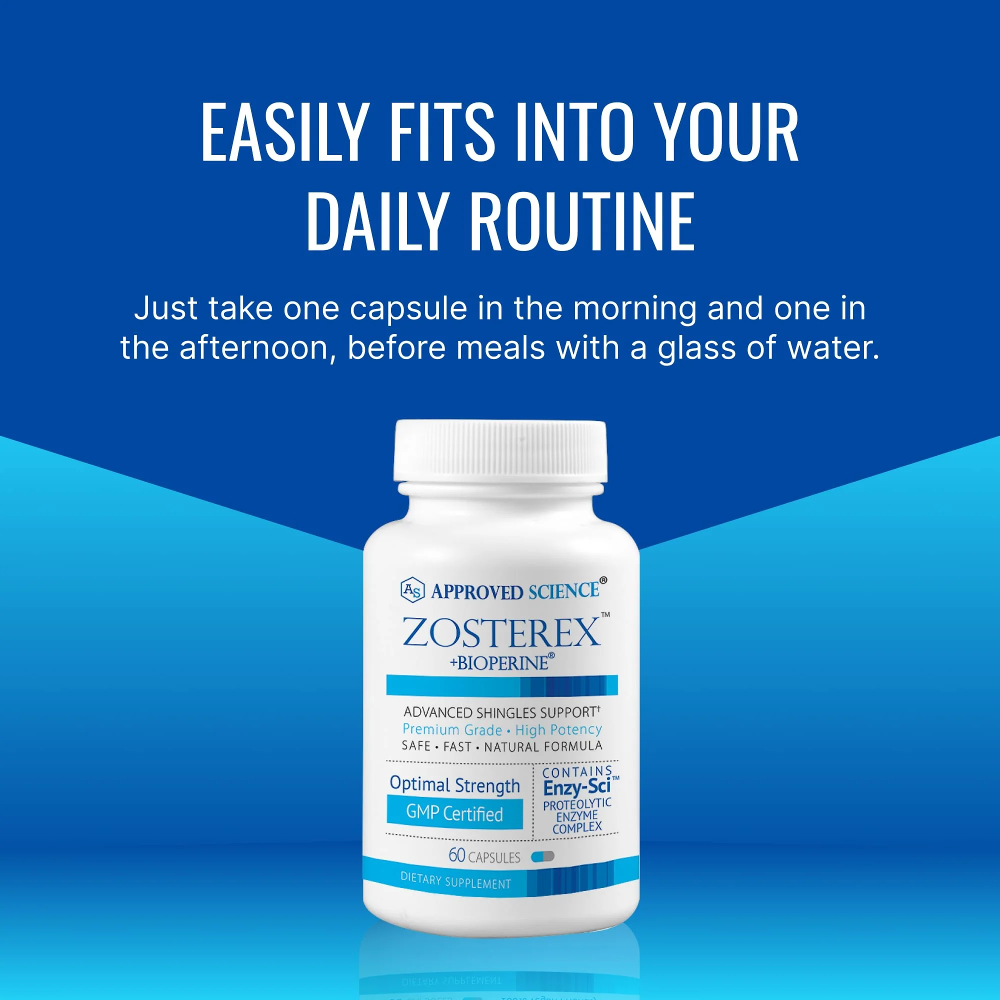 Approved Science Zosterex - Extra-Strength L-Lysine 1000mg, Vitamin B Complex, Zinc - Immune Support & Cold Sore Treatment - 180 Vegan Capsules - 3 Bottles - Image 6