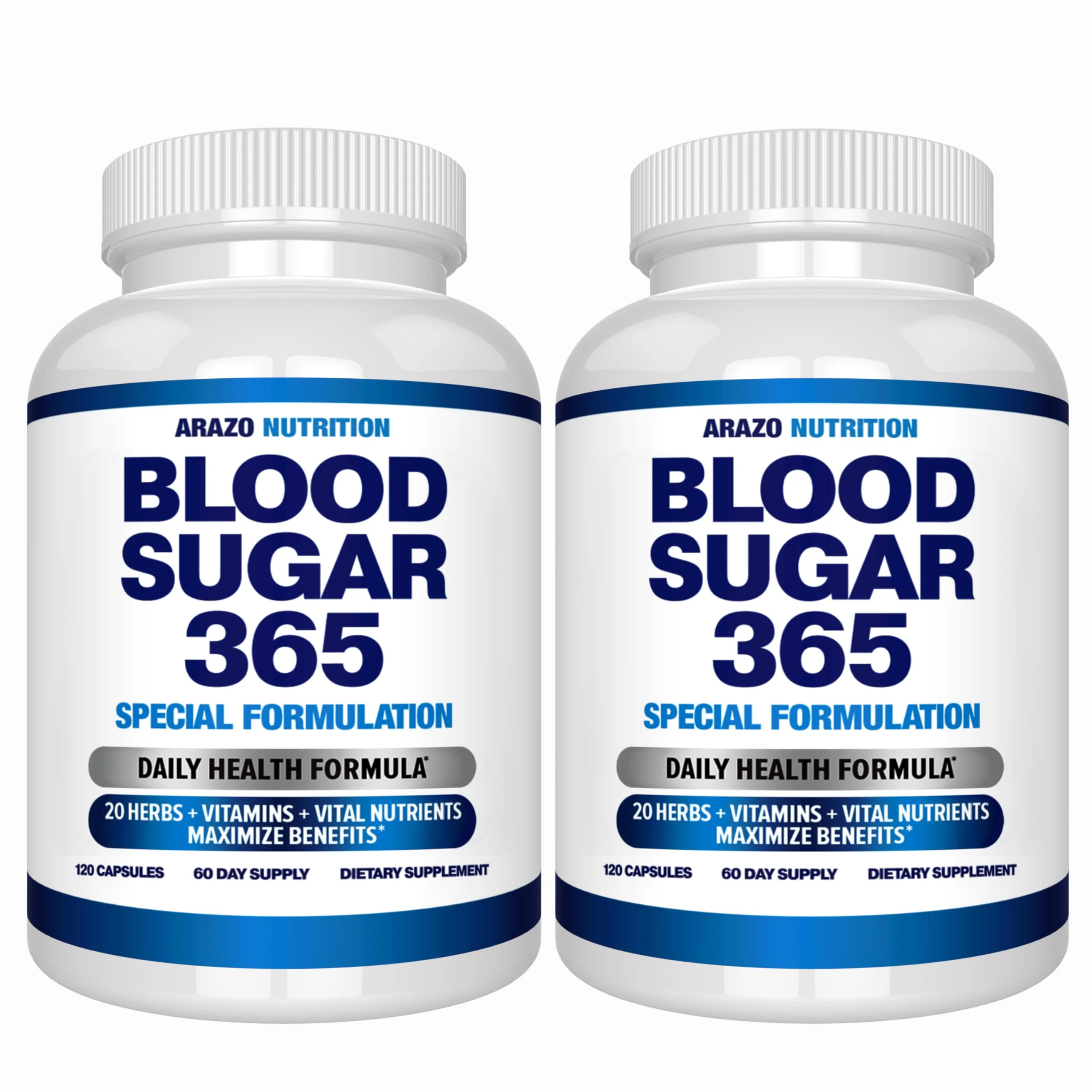 Arazo Nutrition Blood Sugar 365 – 120 Herbal Pills, 60 Day Supply (Pack of 2) – Supports Healthy Energy Levels - Image 9
