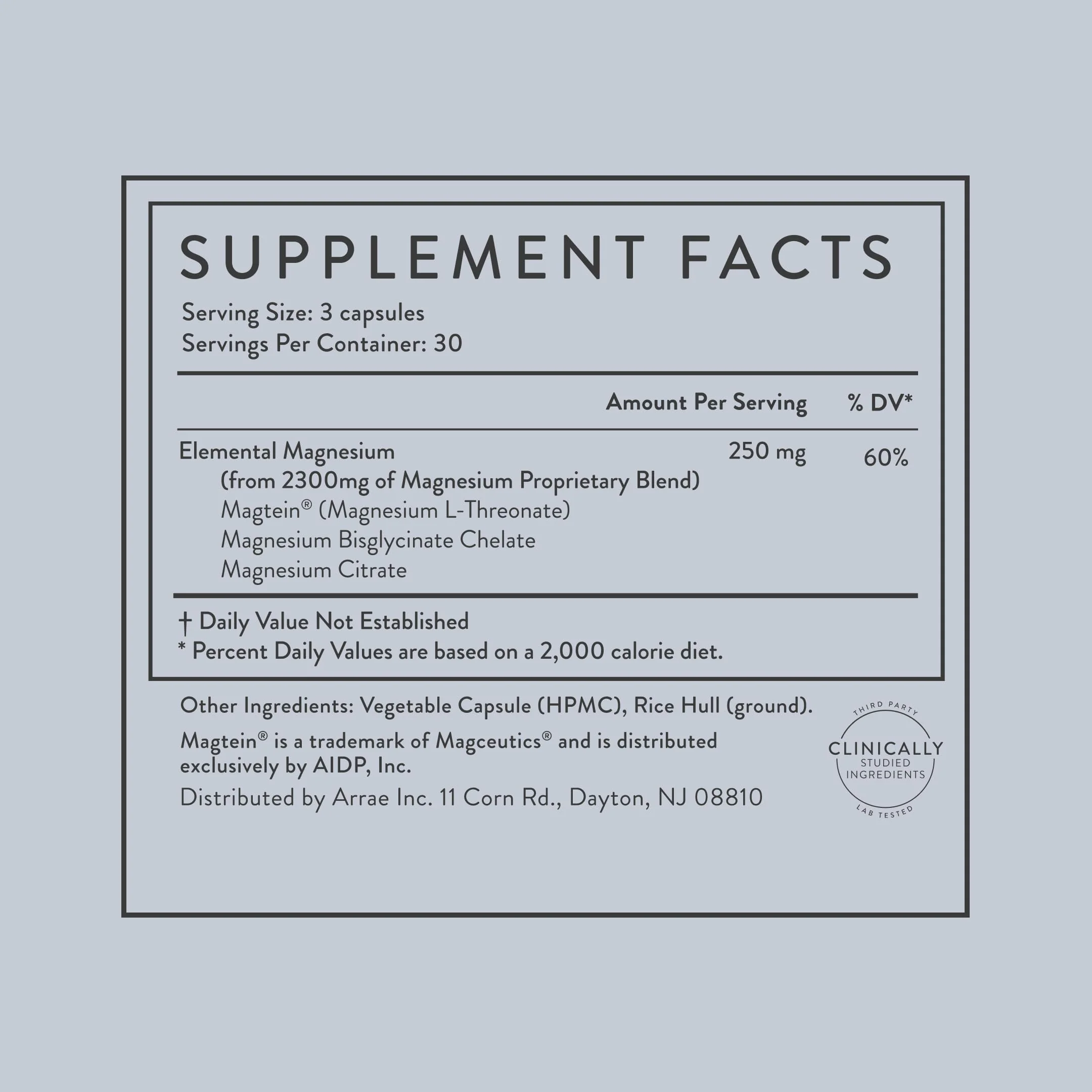 Arrae Magnesium Glycinate, Citrate & L-threonate – 90 Capsules for Mood, Sleep & Muscles - Image 7