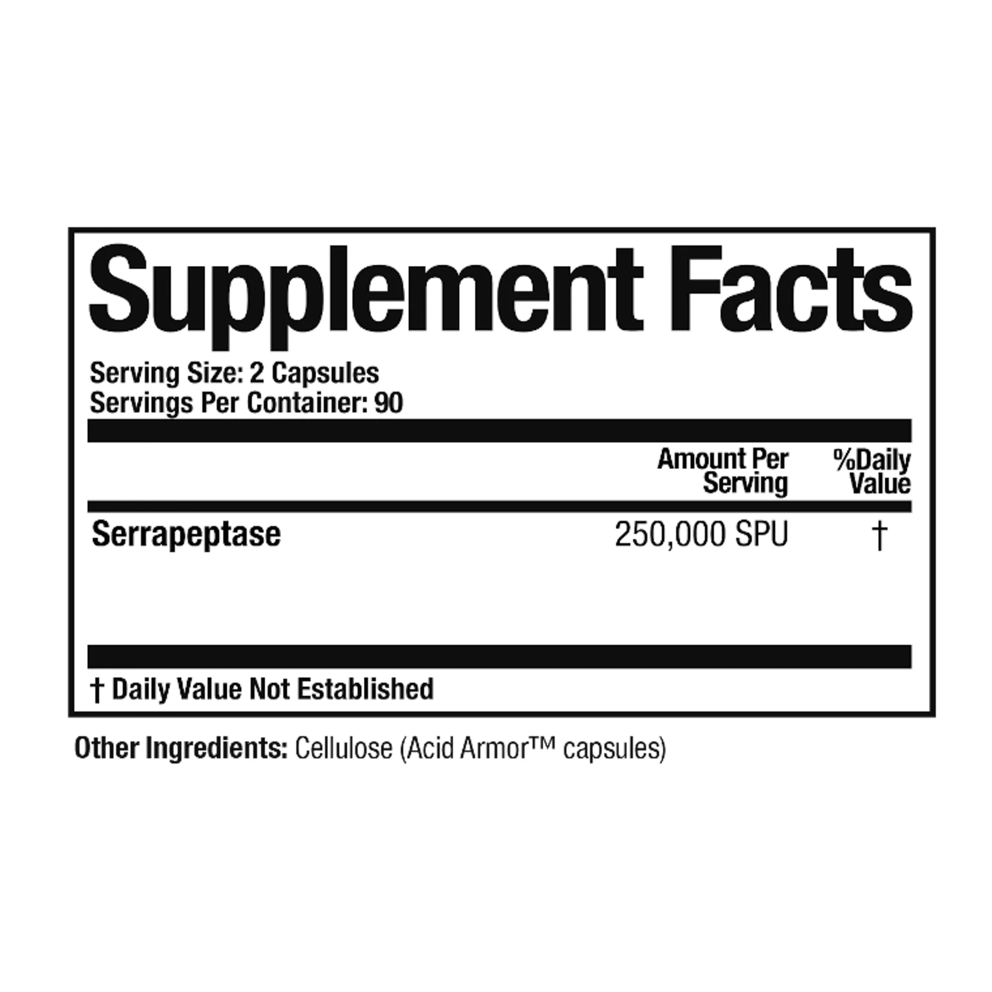 Arthur Andrew Medical Serretia Serrapeptase Formula for Muscle & Sinus Support — 180 Capsules - Image 2