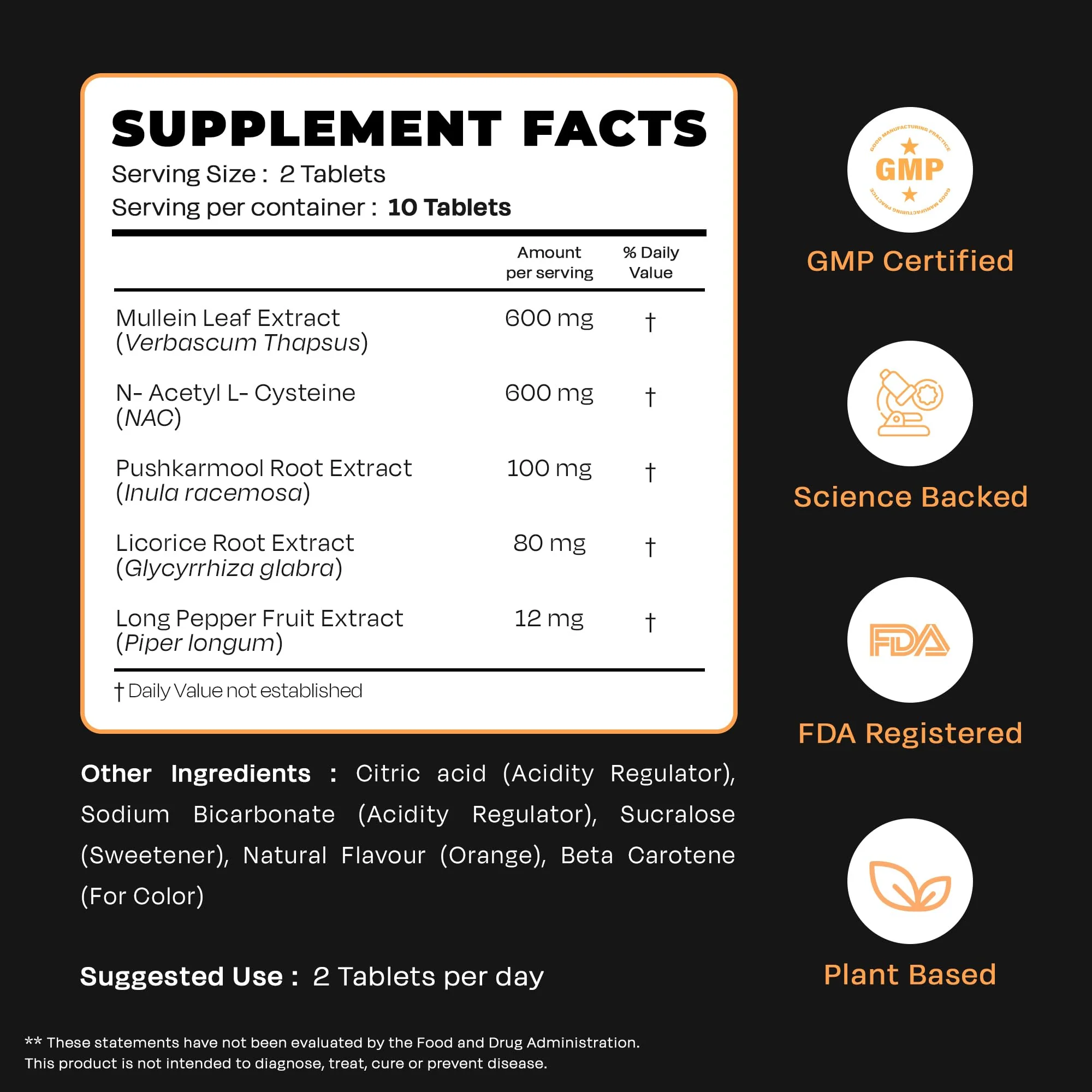 Auric Resp 365 Supplement 80 Tablets | Natural Lung Cleanse & Detox with NAC, Pushkarmool, Piper Longum & Licorice Extract - Image 7