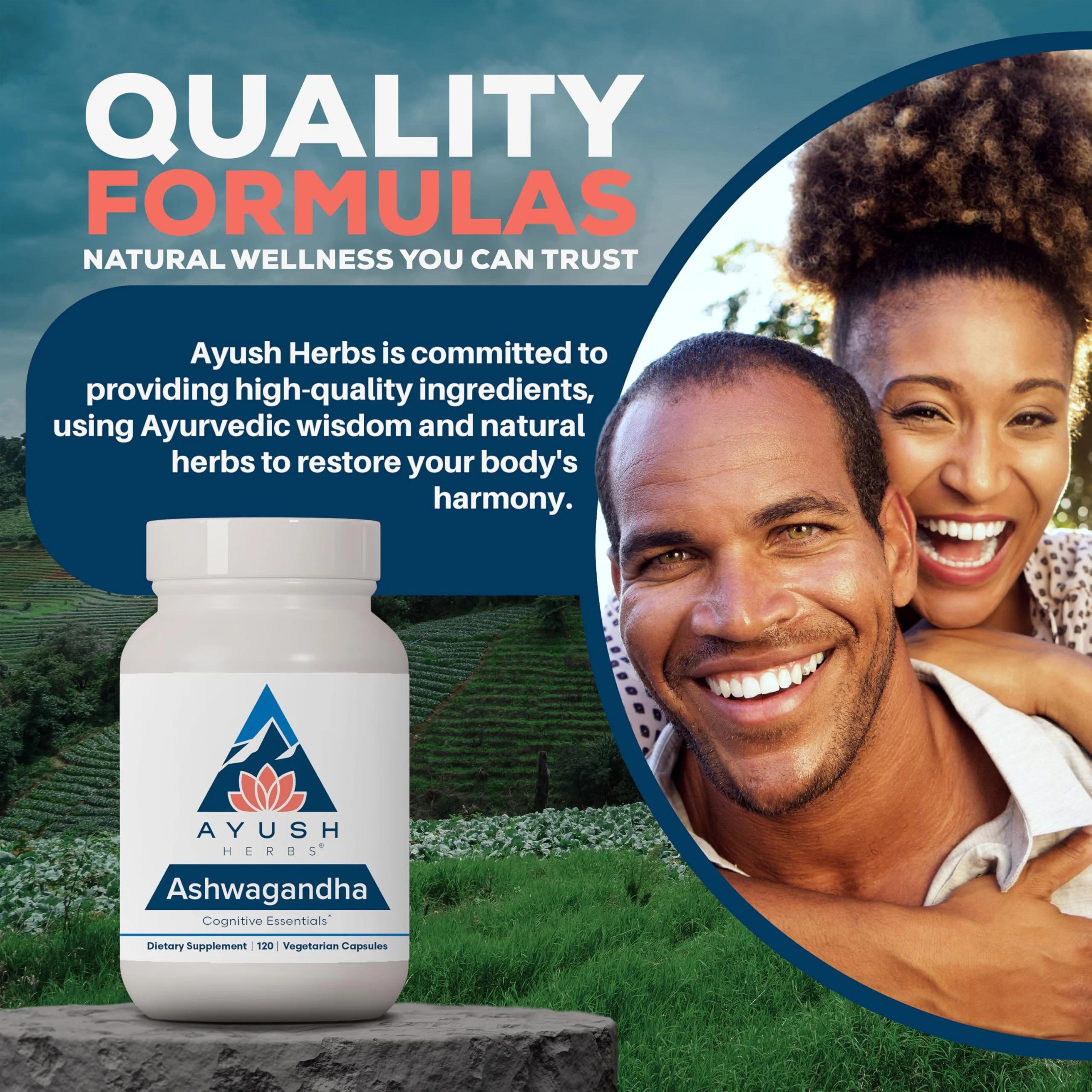 Ayush Herbs Ashwagandha Capsules - 500 mg, 120 Veg Caplets for Stress & Focus - Image 7