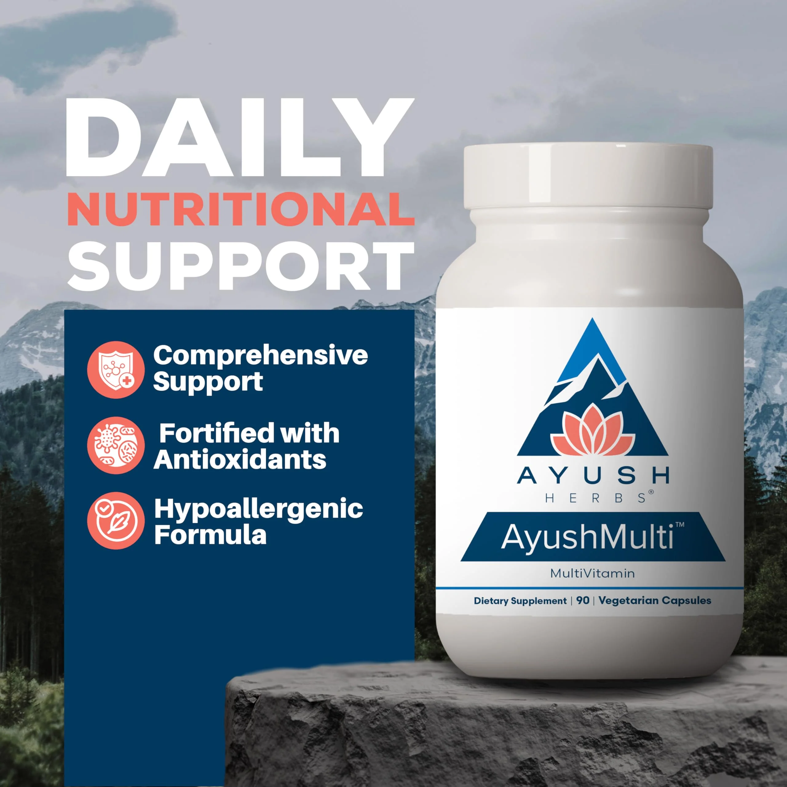 Ayush Herbs Ayush Multi - Multivitamin for Men & Women | 90 Vegetarian Capsules - Image 4
