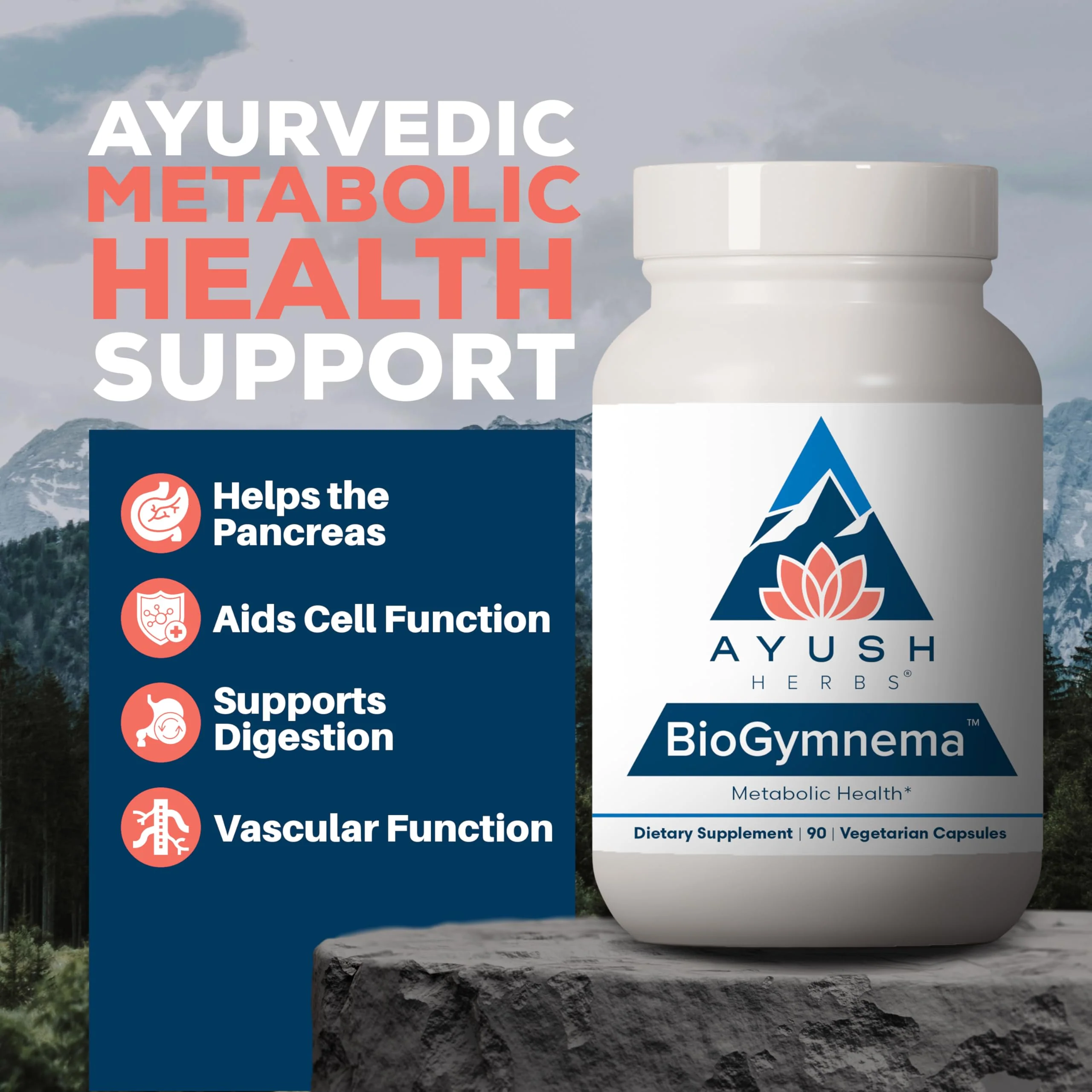 Ayush Herbs BioGymnema – Metabolic Health Supplement with Berberine, Gymnema & Bitter Melon | 90 Veg Capsules - Image 4