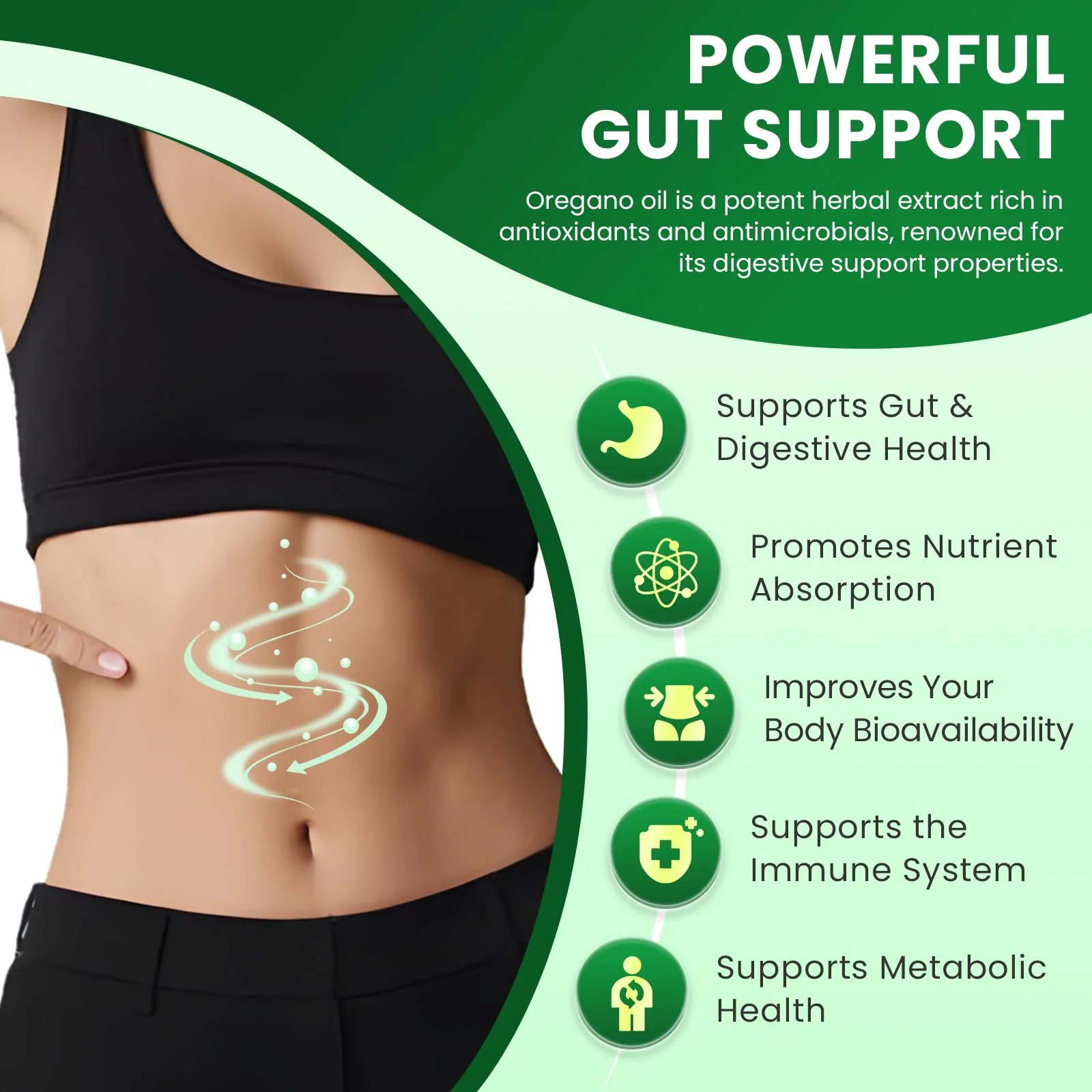 B BEWORTHS Oil of Oregano with Black Seed Oil – Carvacrol Oregano Oil Capsules for Immune & Digestive Support - Image 3