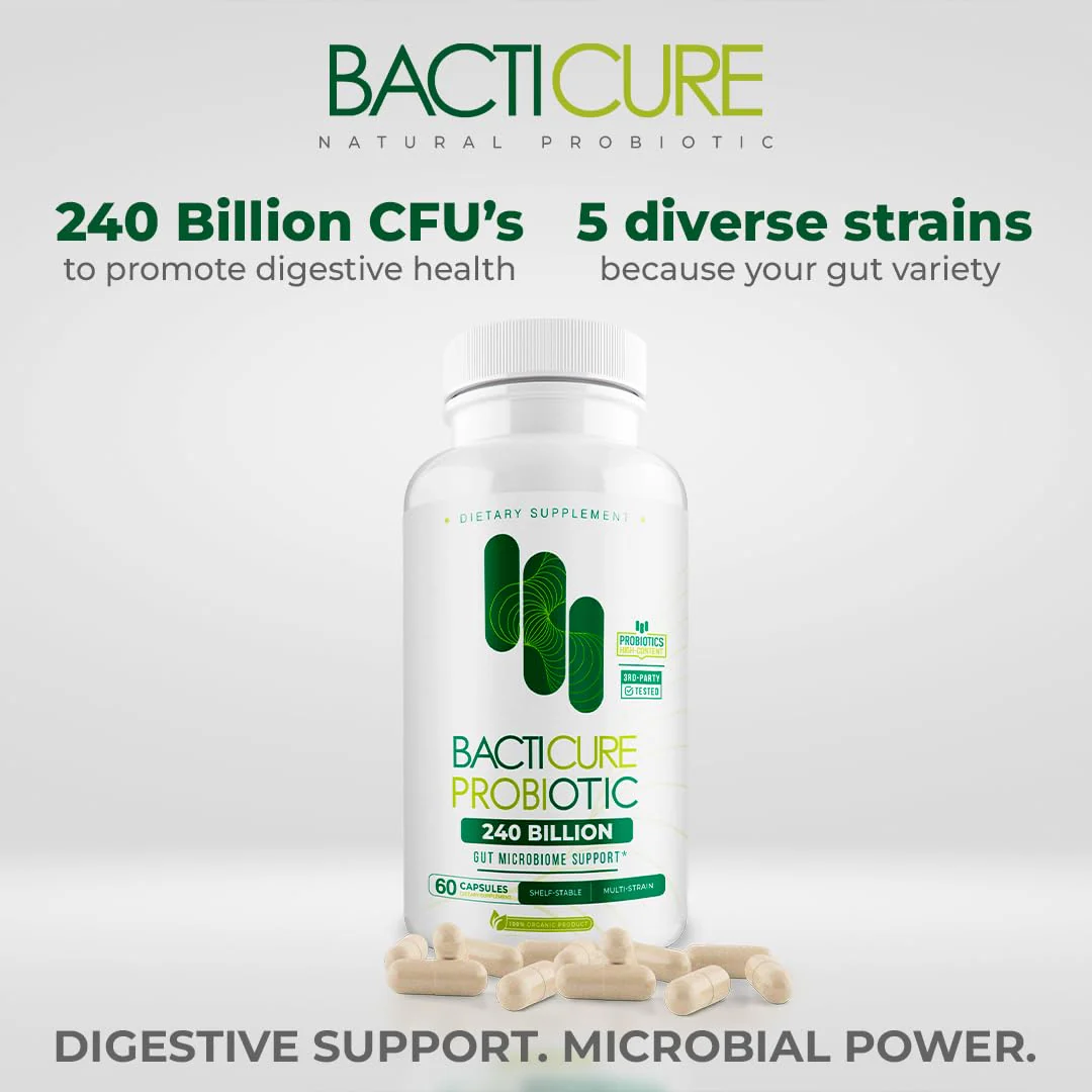 Bacticure Probiotic 240 Capsules | High-CFU Probiotics for Digestion, Gut Health, Immunity & Womens Wellness - Image 5