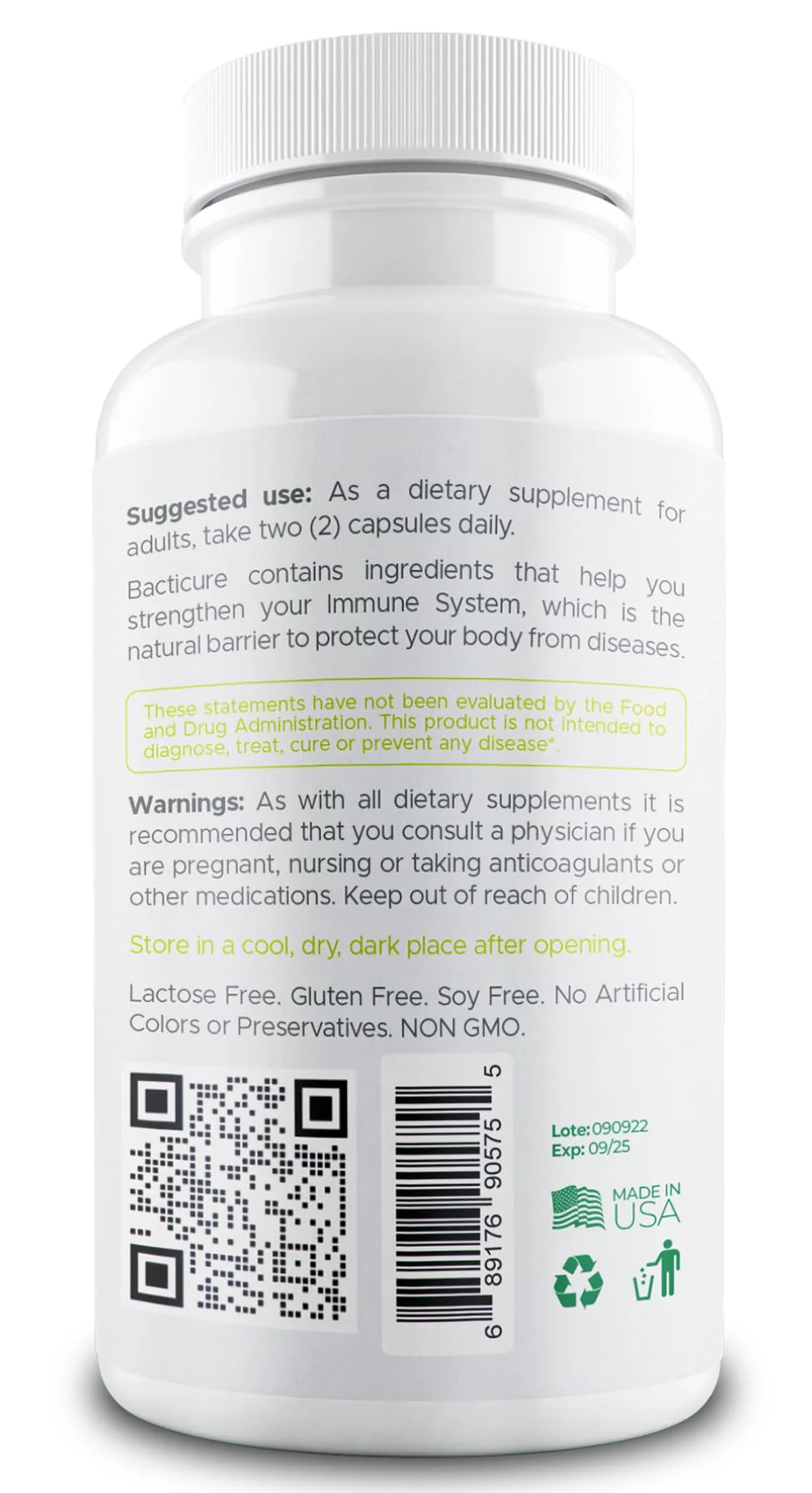 Bacticure Probiotic 240 Capsules | High-CFU Probiotics for Digestion, Gut Health, Immunity & Womens Wellness - Image 9