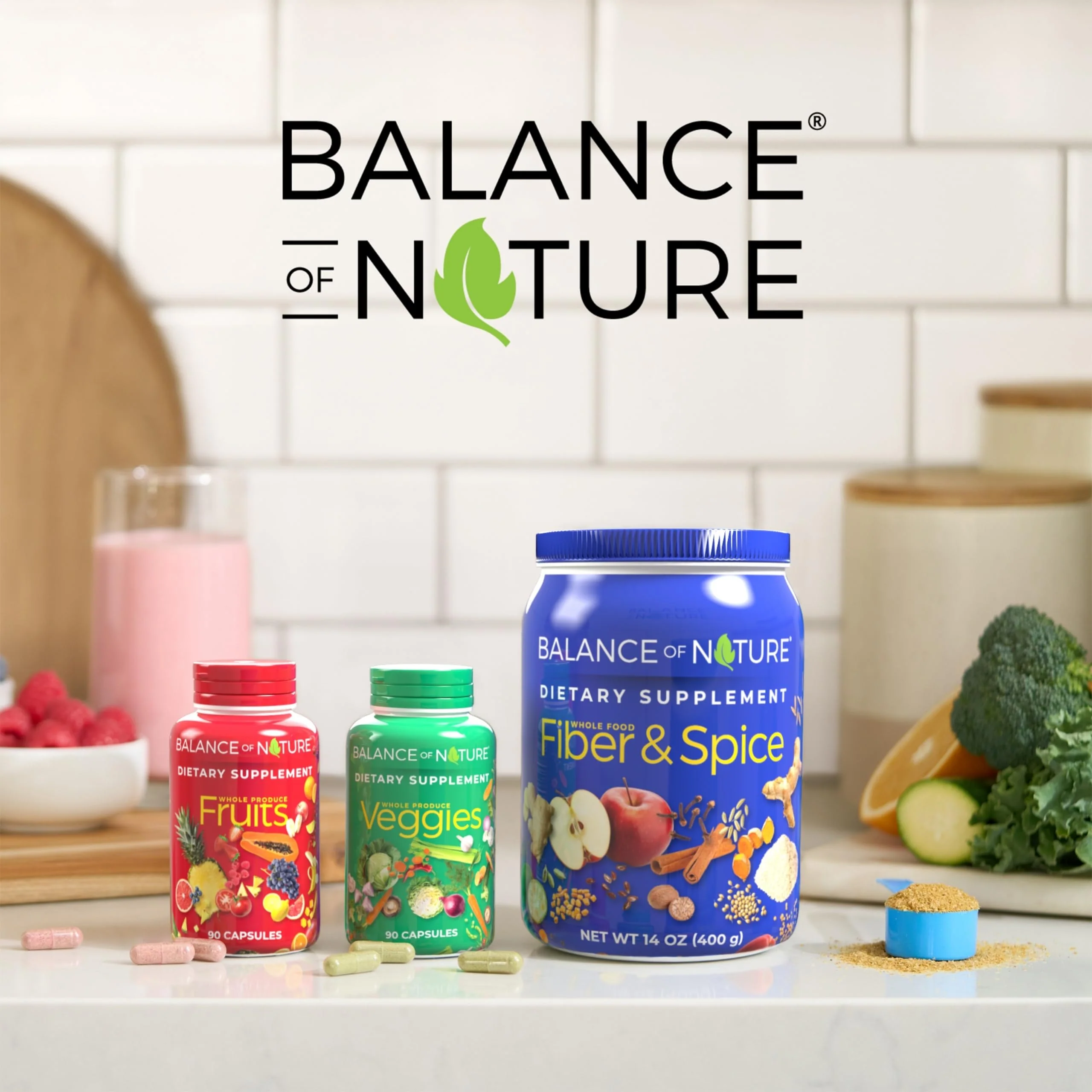 Balance of Nature Fruits & Veggies Supplements – Whole Fruit & Vegetable Capsules, 2 Sets (90/90) - Image 4
