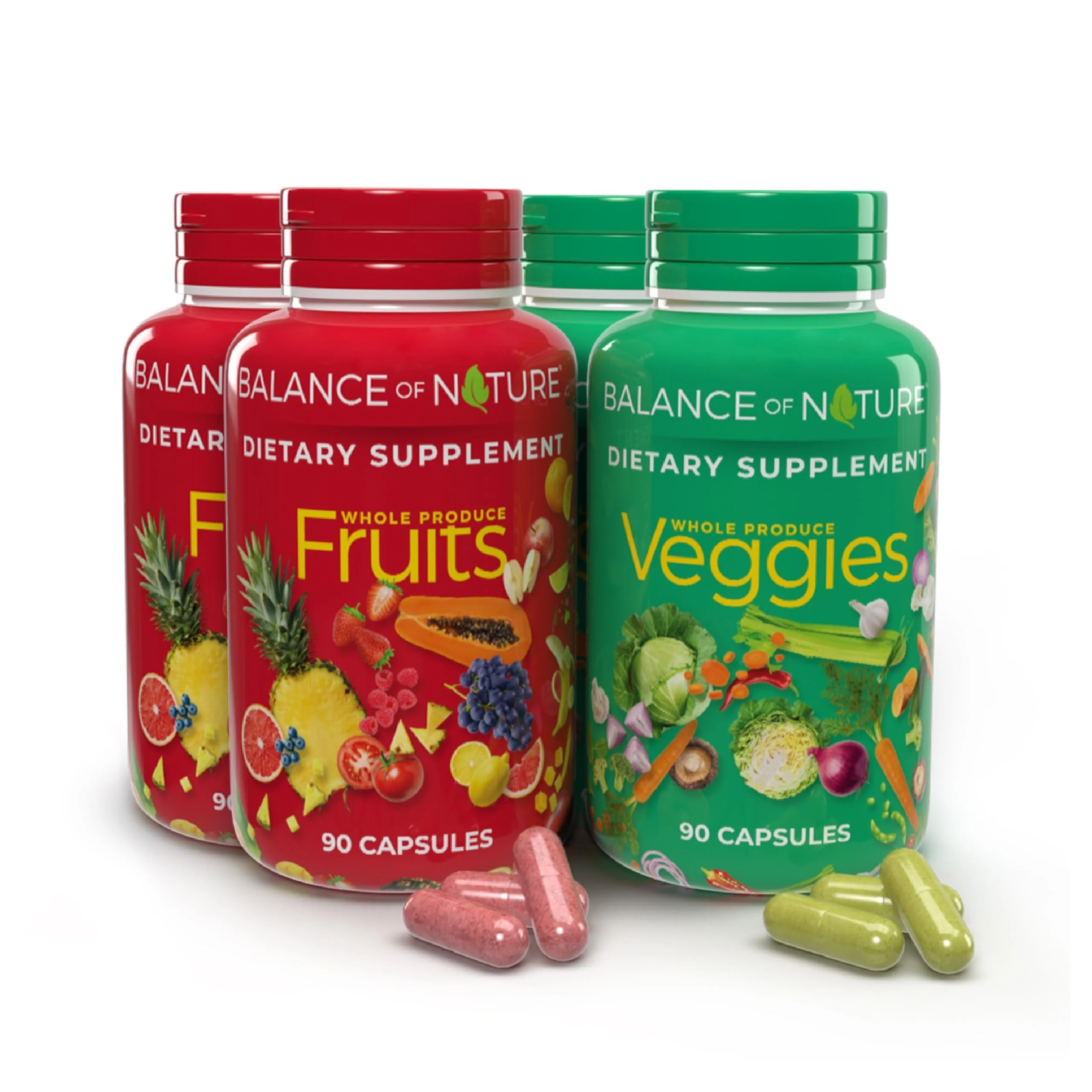 Balance of Nature Fruits & Veggies Supplements – Whole Fruit & Vegetable Capsules, 2 Sets (90/90) - Image 8