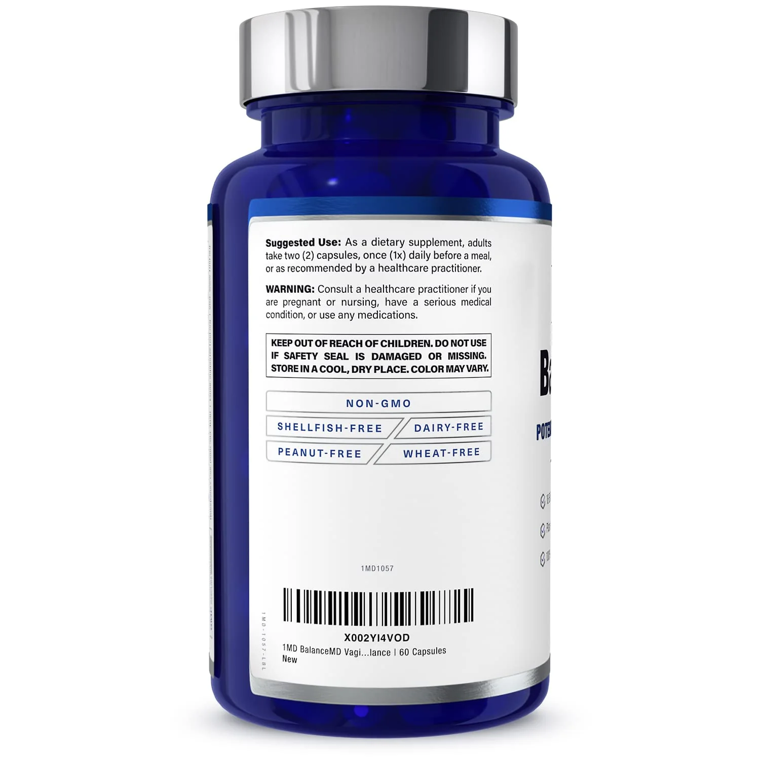 BalanceMD Vaginal Probiotics – 1MD Nutrition | Oregano & Caprylic Acid with Lactobacillus | 120 Capsules - Image 6