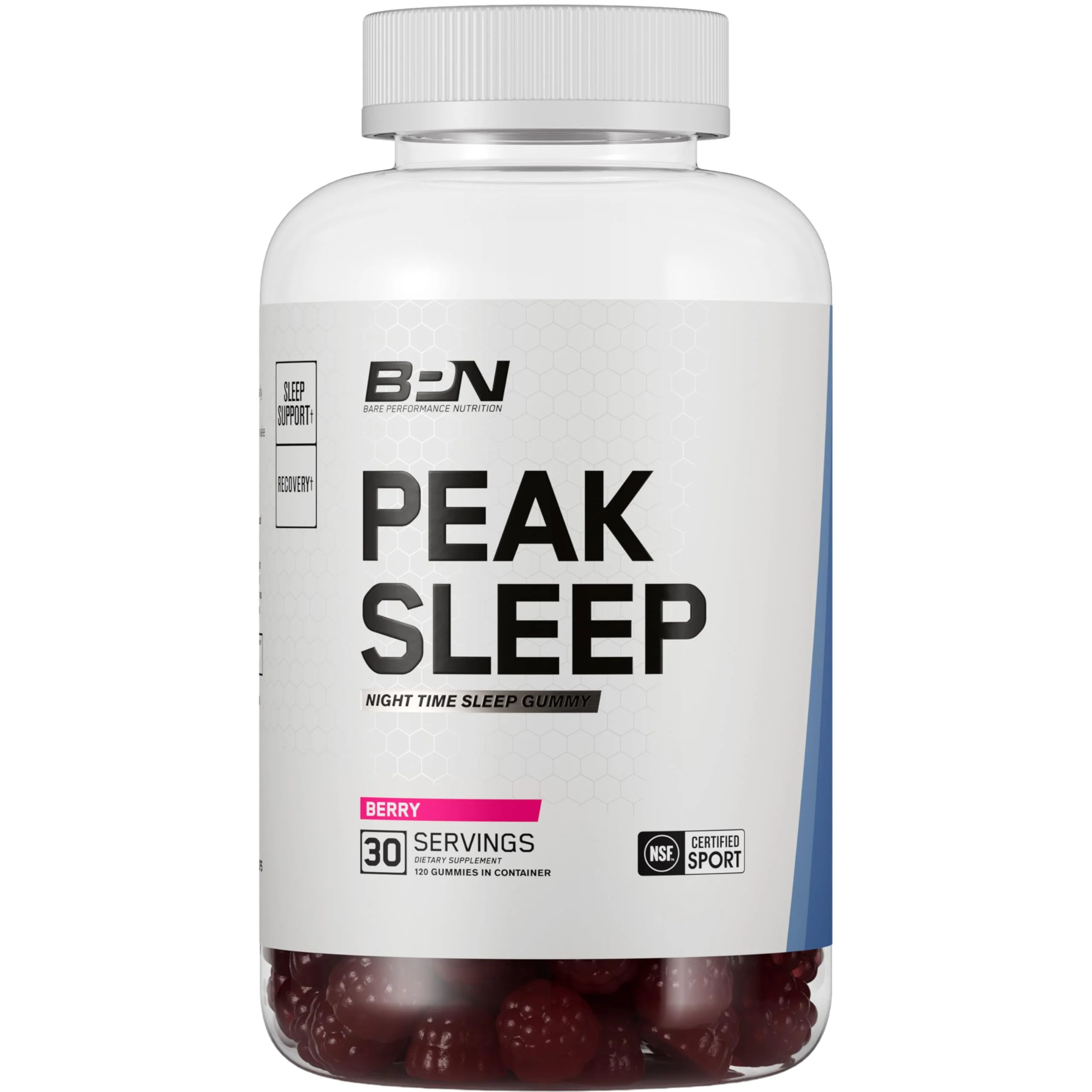 BARE PERFORMANCE NUTRITION BPN Peak Sleep Gummy – Berry Sleep Aid & Recovery Support (30 Servings) - Image 6