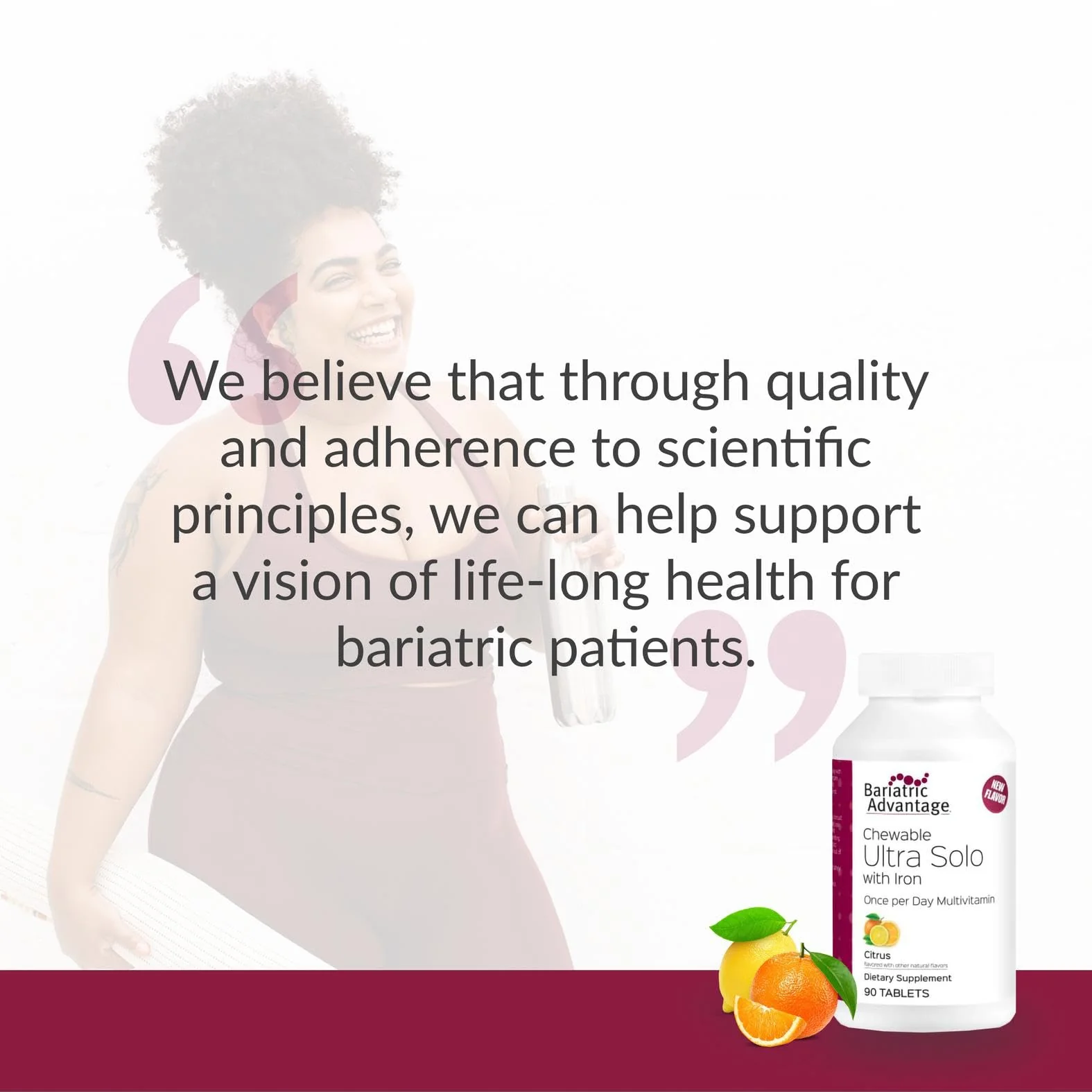 Bariatric Advantage Chewable Ultra Solo with Iron – Once-Per-Day Multivitamin for Bariatric Patients | Citrus | 90 Tablets - Image 7