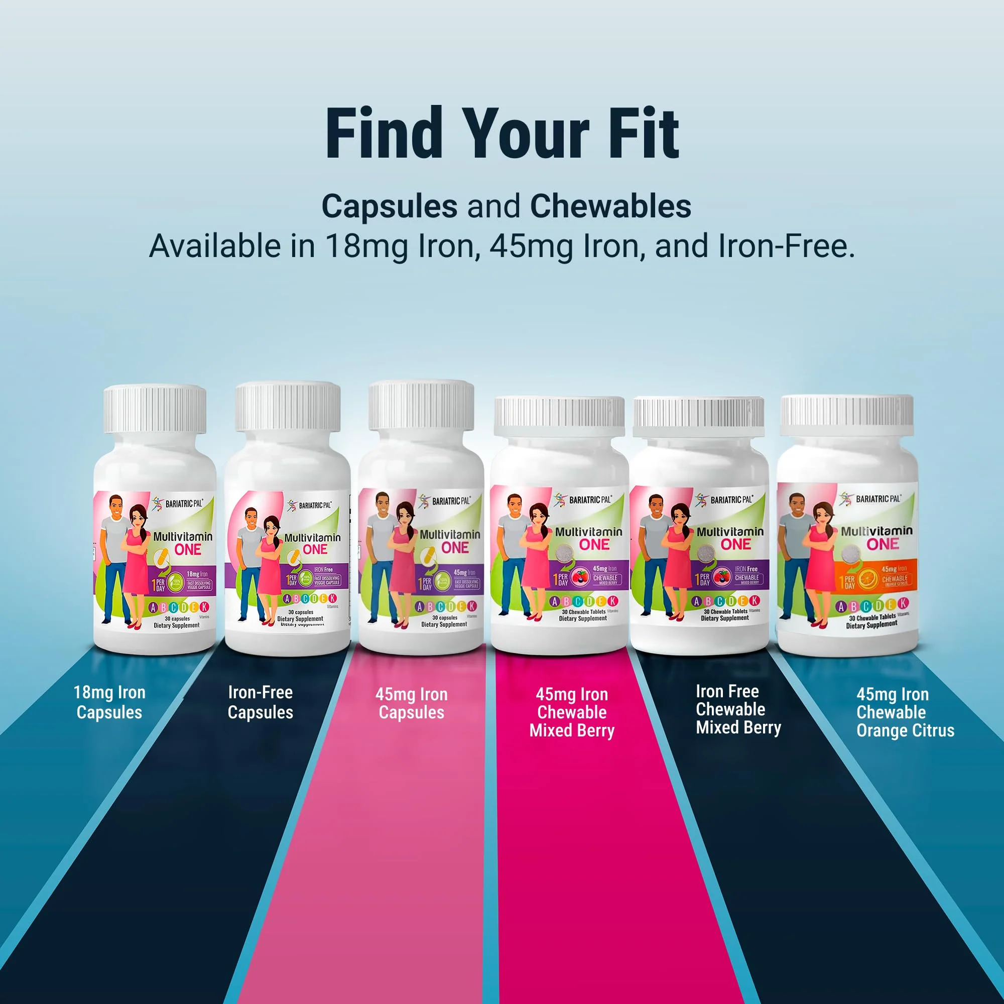 BariatricPal Multivitamin ONE — 1 Daily Capsule with 18 mg Iron | 90 Count - Image 17