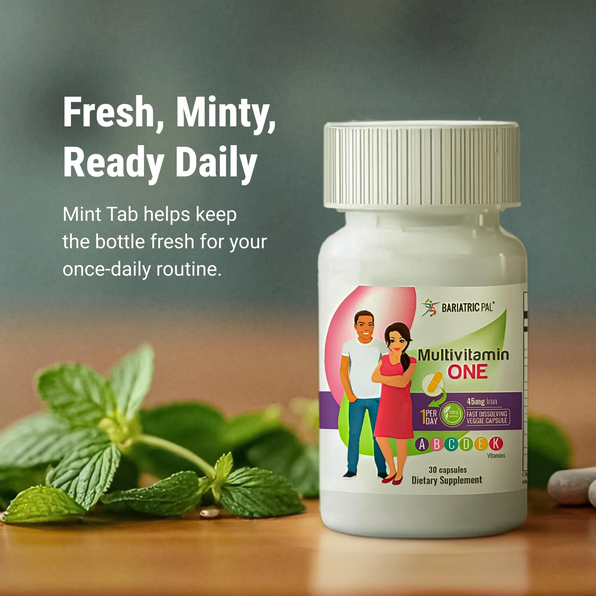 BariatricPal Multivitamin ONE — 1 Daily Capsule with 18 mg Iron | 90 Count - Image 7