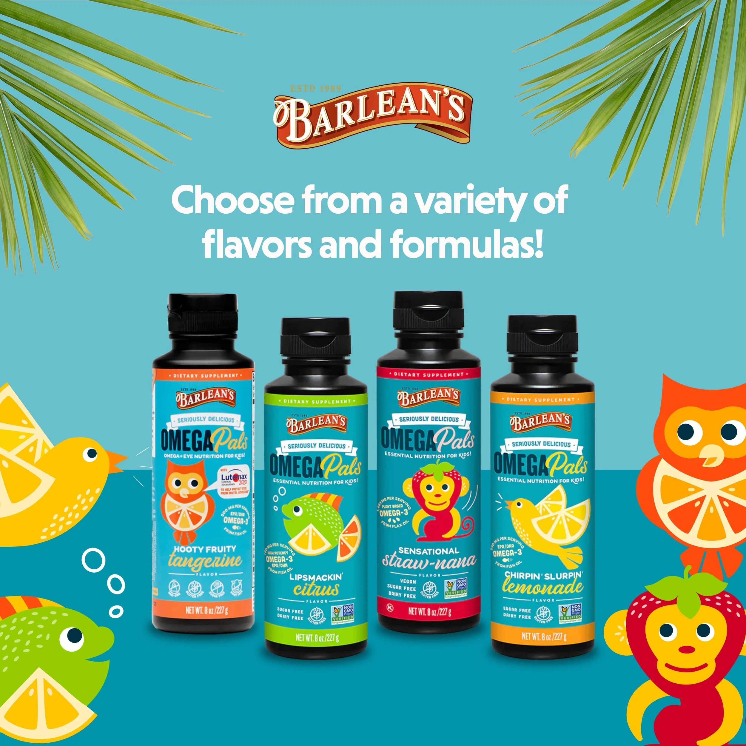 Barlean's Omega 3 Flaxseed Oil for Kids – Straw-Nana, 8 oz, 2-Pack - Image 6