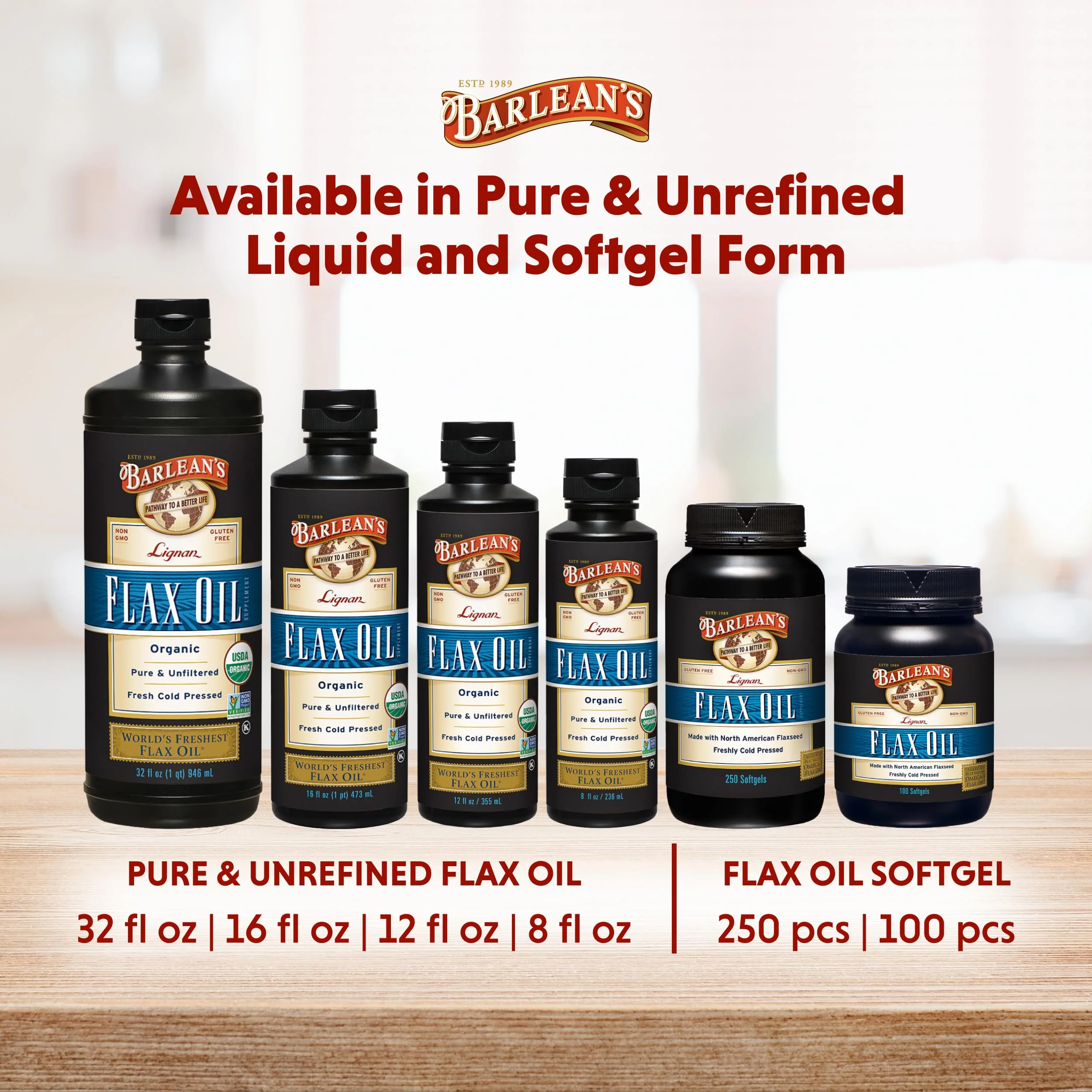 Barlean's Organic Lignan Flaxseed Oil - 16 oz, 7,230 mg ALA, Vegan & Gluten Free - Image 7