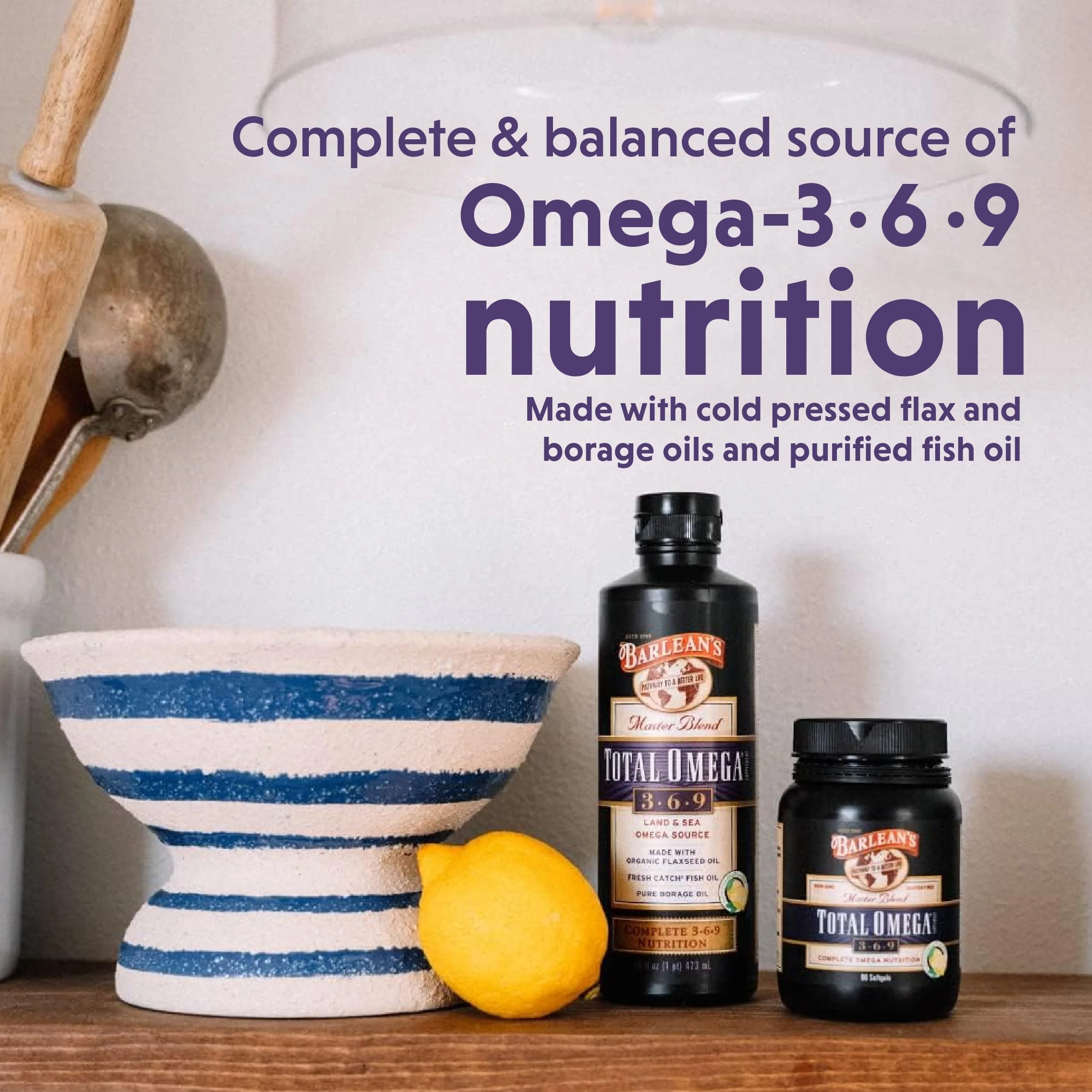 Barlean's Total Omega 3 6 9 Softgels – 90 Count | Heart Health & Joint Support - Image 7