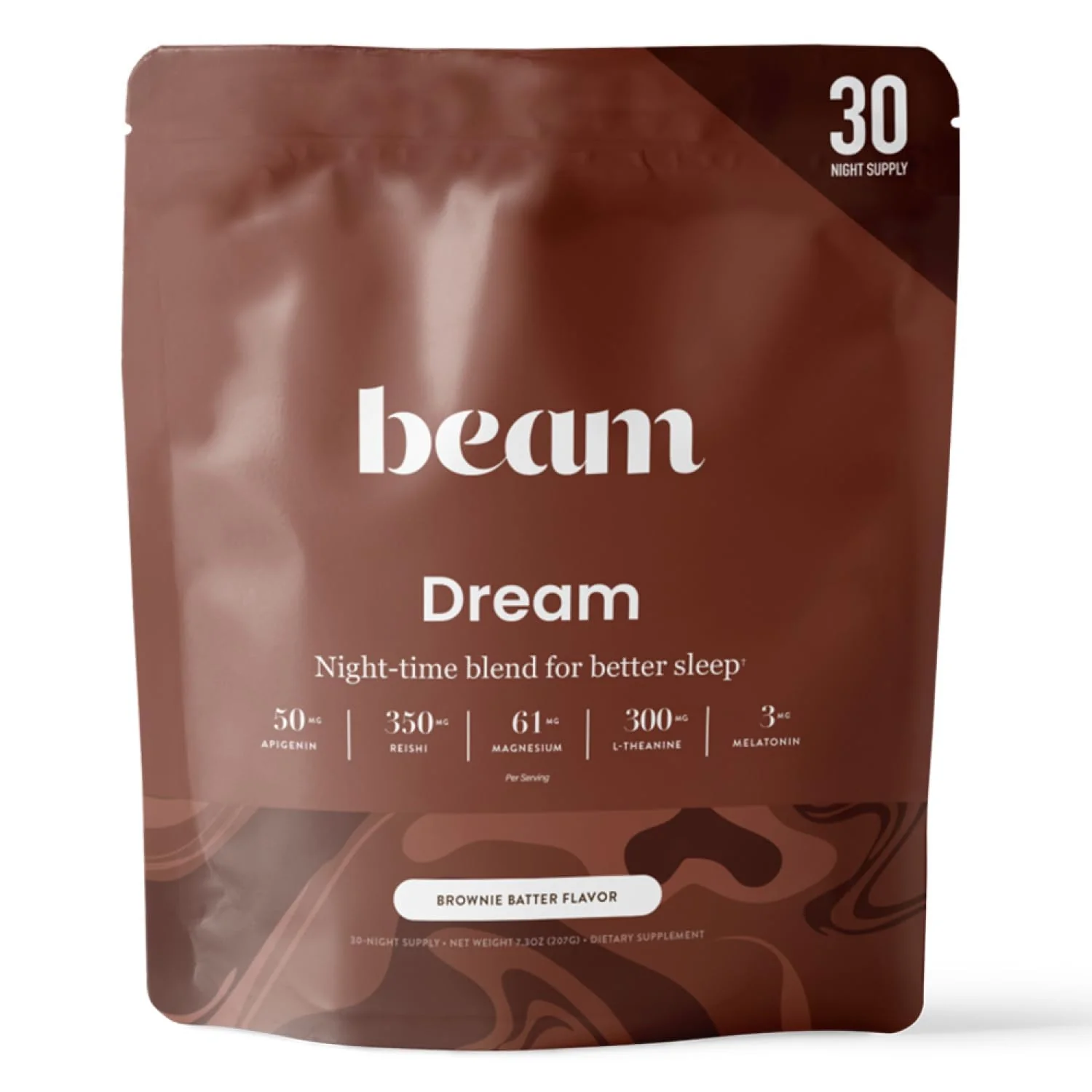 Beam Dream Sleep Powder – L-Theanine, Apigenin & Magnesium for Calm Sleep