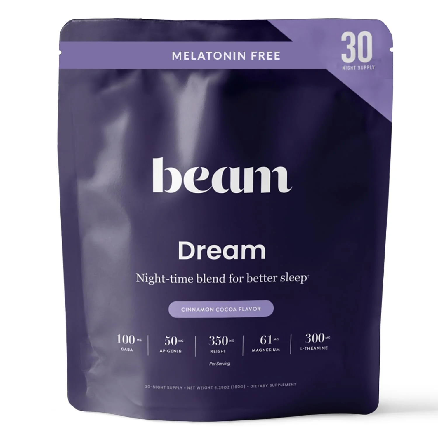 Beam Dream Sleep Powder – Melatonin-Free Sleep Aid with Magnesium & L-Theanine | 30 Servings | Vegan - Image 9