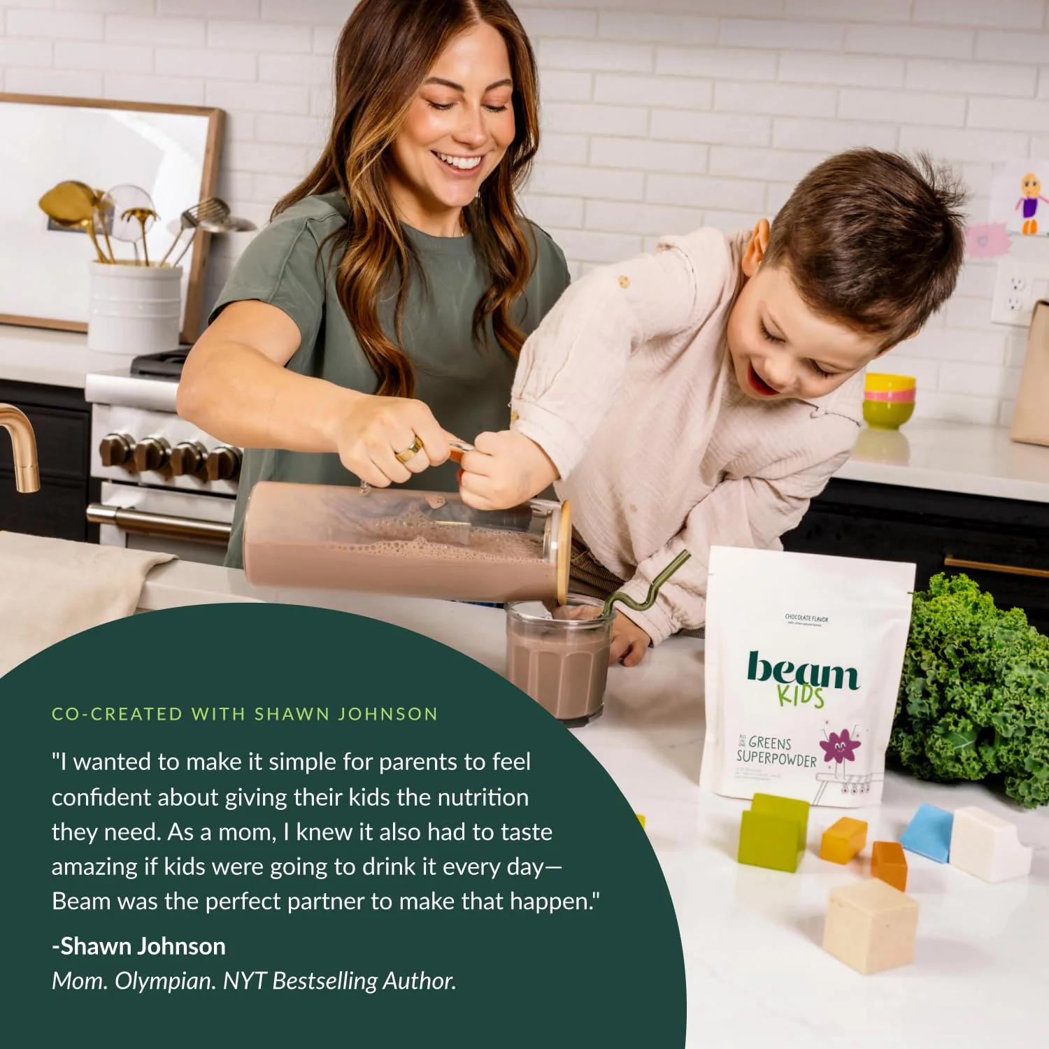 Beam Kids All in One Superfood Powder — Probiotics, Vitamins & Organic Greens - Image 3