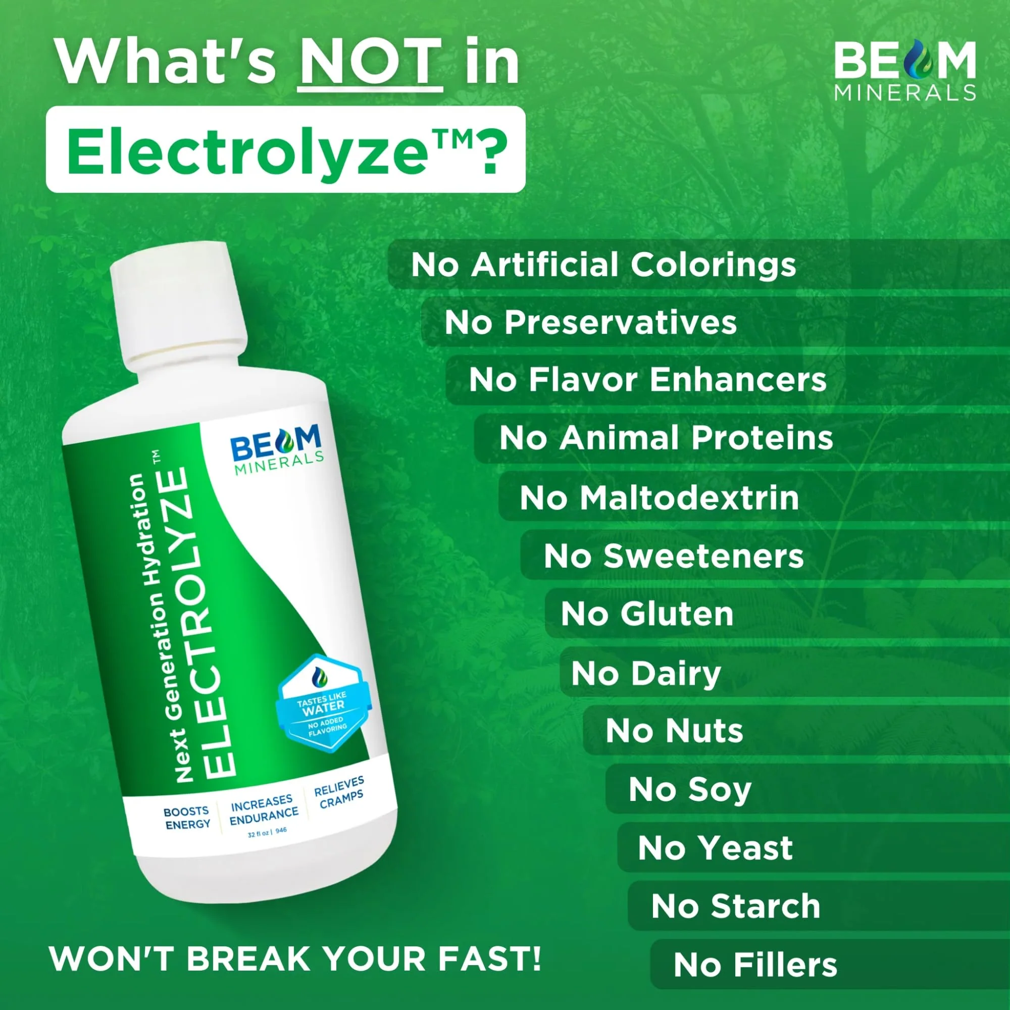 BEAM Minerals Electrolyze | Liquid Electrolyte Replenishment | All The Electrolytes, Without All The Salt | 32 fl Oz - Image 12