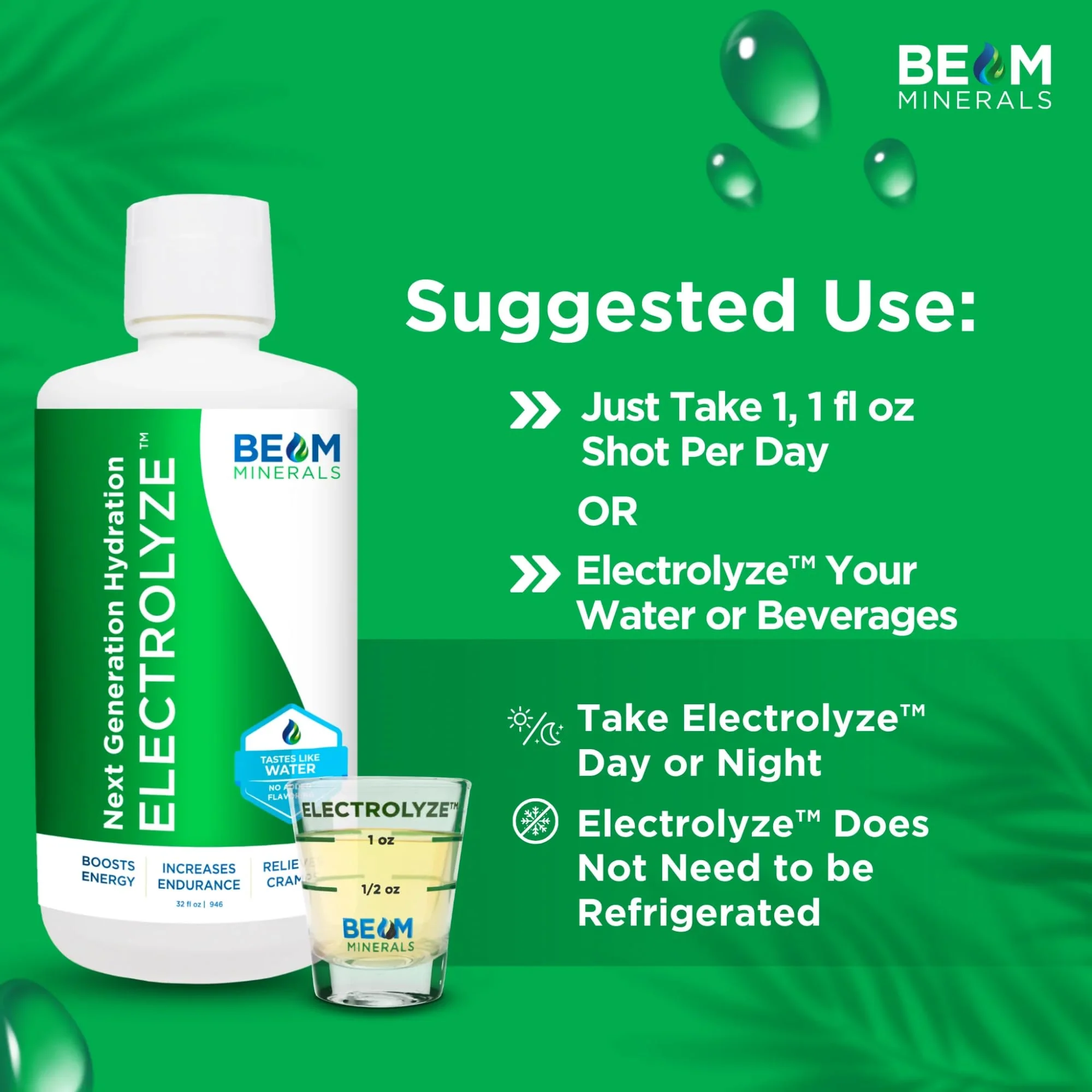 BEAM Minerals Electrolyze | Liquid Electrolyte Replenishment | All The Electrolytes, Without All The Salt | 32 fl Oz - Image 13