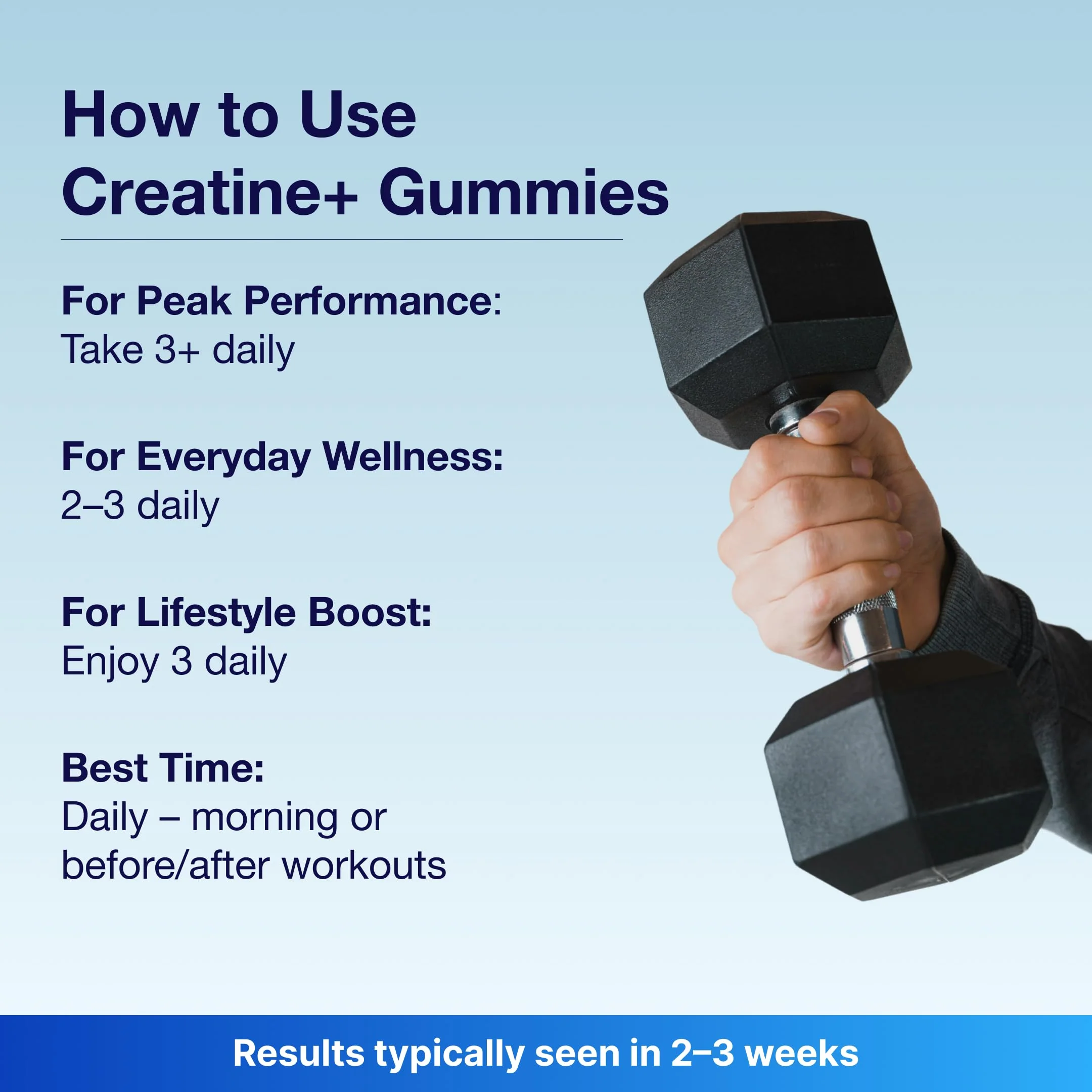 Bear Balanced Creatine Gummies – Creapure Creatine Monohydrate, L-Theanine, L-Tyrosine & B12 for Muscle, Focus & Energy | Sugar-Free, Low Calorie, Vegan - Image 18