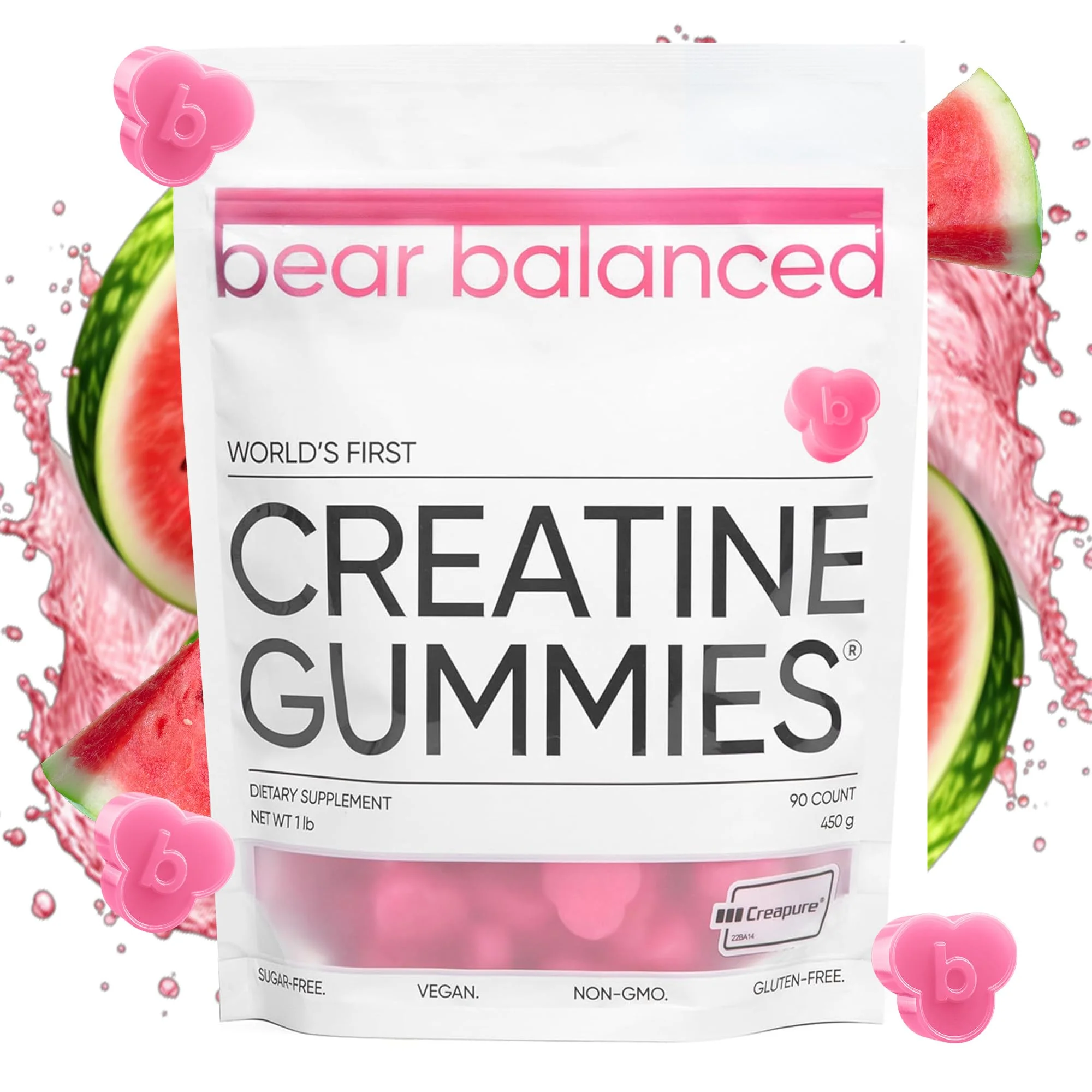 Bear Balanced Creatine Gummies with Creapure Monohydrate, L-Theanine & B12 – Focus, Energy & Strength (Vegan, Sugar-Free, Low-Calorie) - Image 10