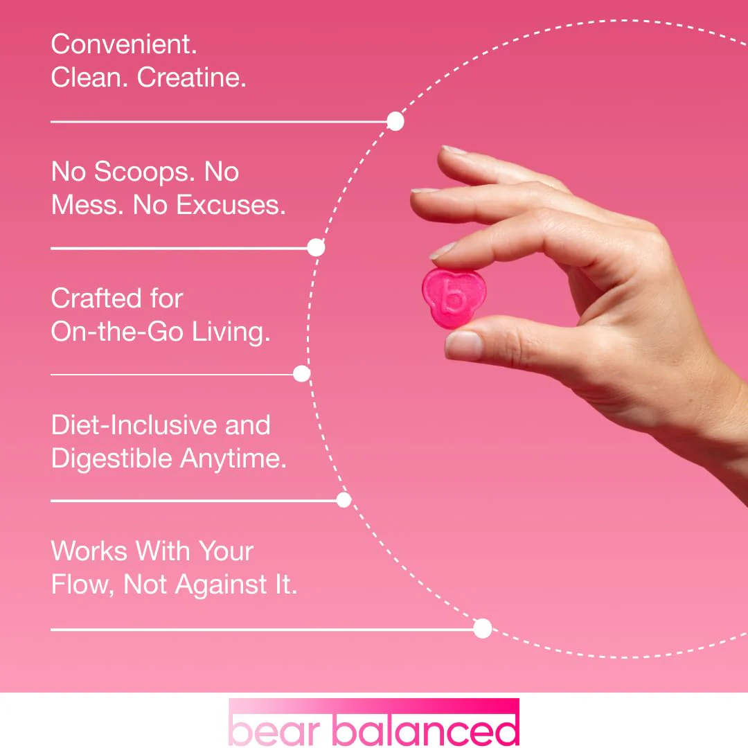 Bear Balanced Creatine Gummies with Creapure Monohydrate, L-Theanine & B12 – Focus, Energy & Strength (Vegan, Sugar-Free, Low-Calorie) - Image 17