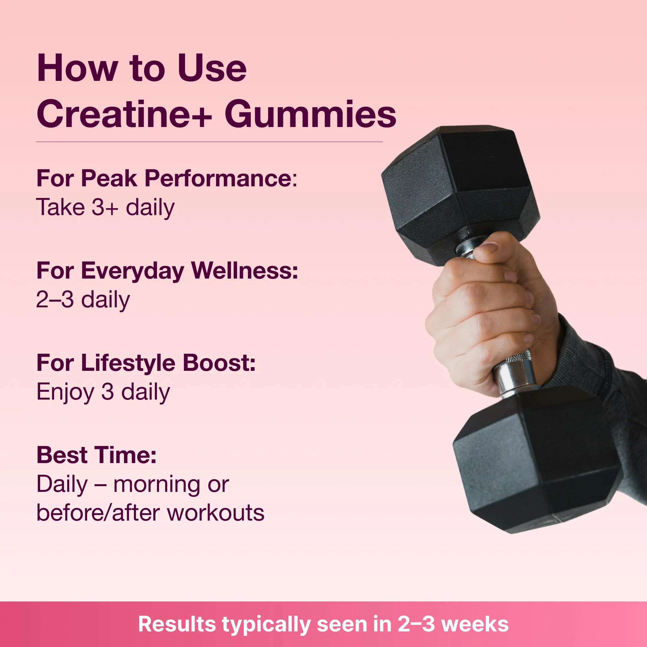 Bear Balanced Creatine Gummies with Creapure Monohydrate, L-Theanine & B12 – Focus, Energy & Strength (Vegan, Sugar-Free, Low-Calorie) - Image 9