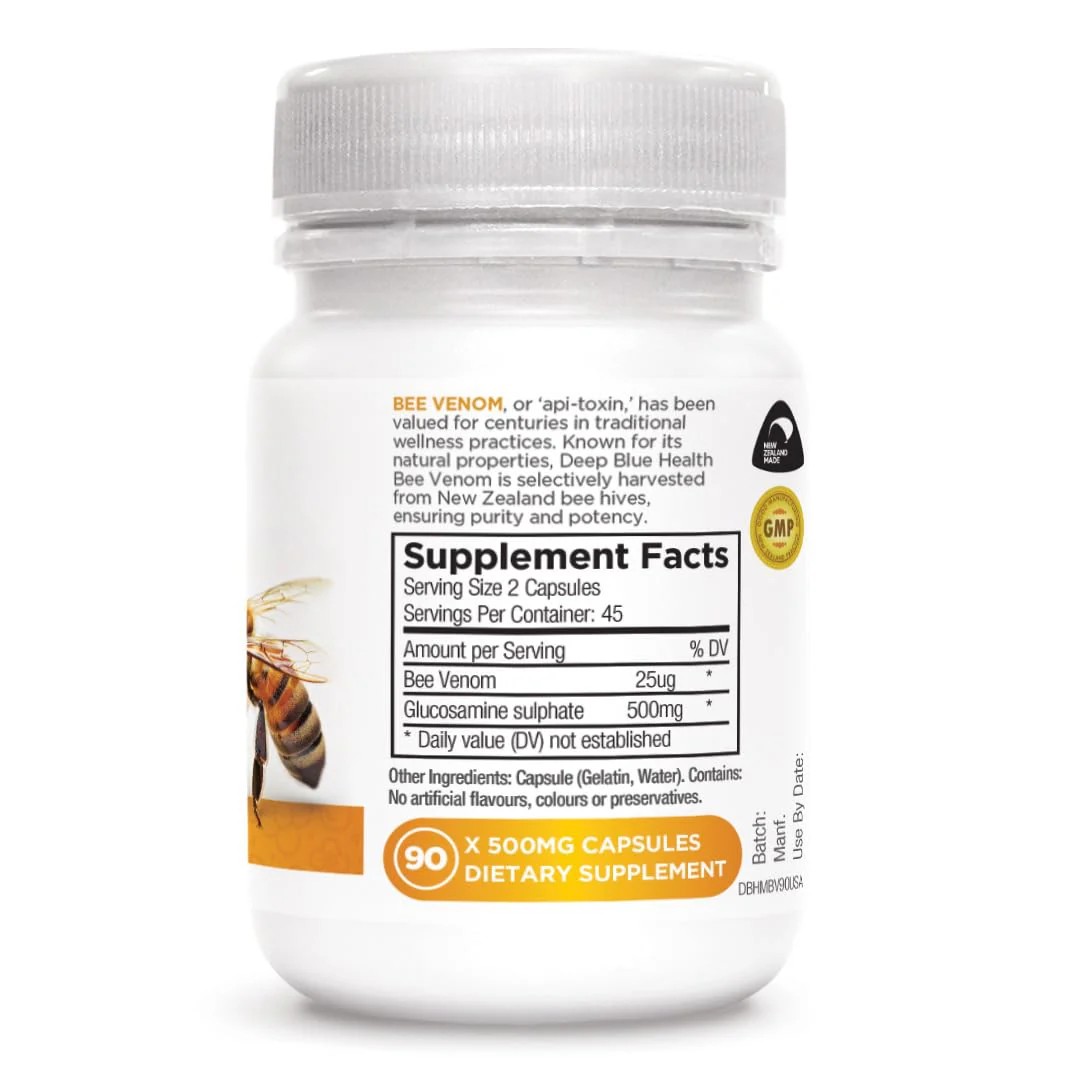 Bee Venom 500mg (90 Caps) + Joint Health | Deep Blue Health NZ - Image 2