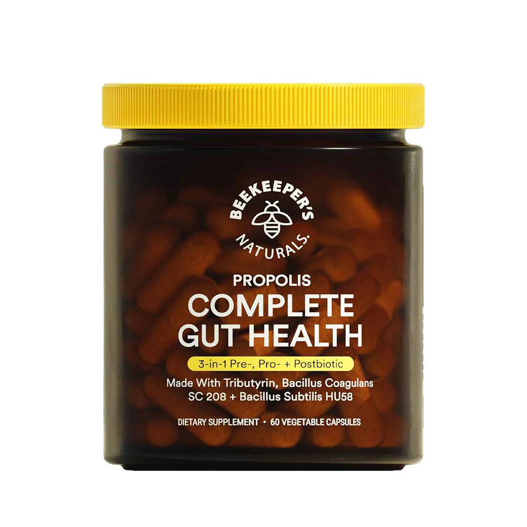 Beekeeper's Naturals Complete Gut Health - 3-in-1 Prebiotic, Probiotic & Postbiotic (60 cap) - Image 9