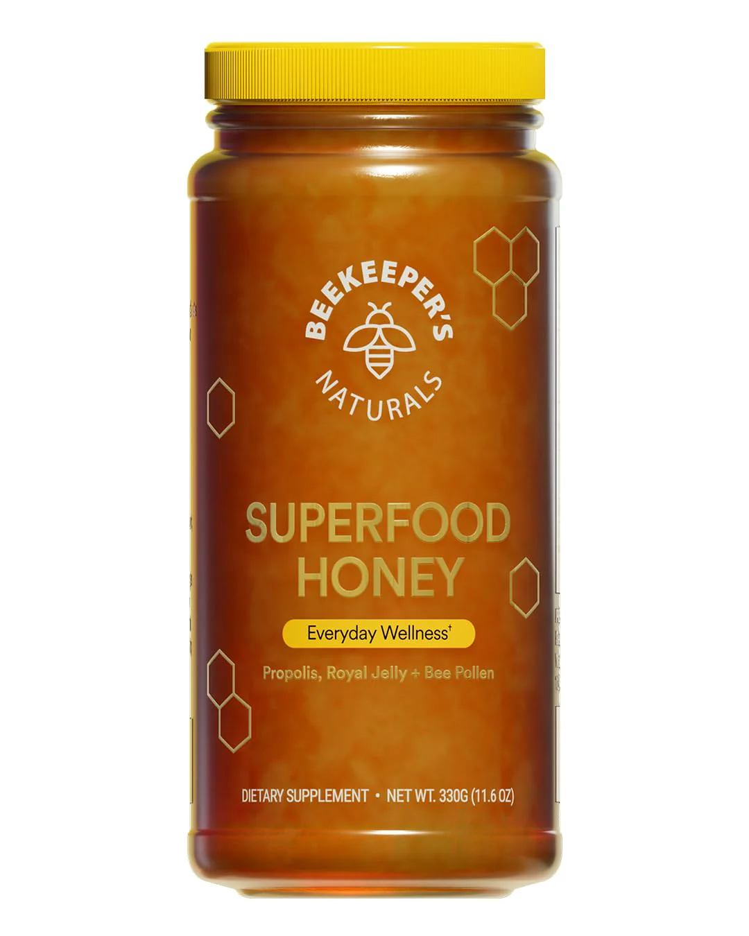 Beekeeper's Naturals Superfood Honey – Bee Pollen, Royal Jelly & Propolis (11.6 oz) - Image 9