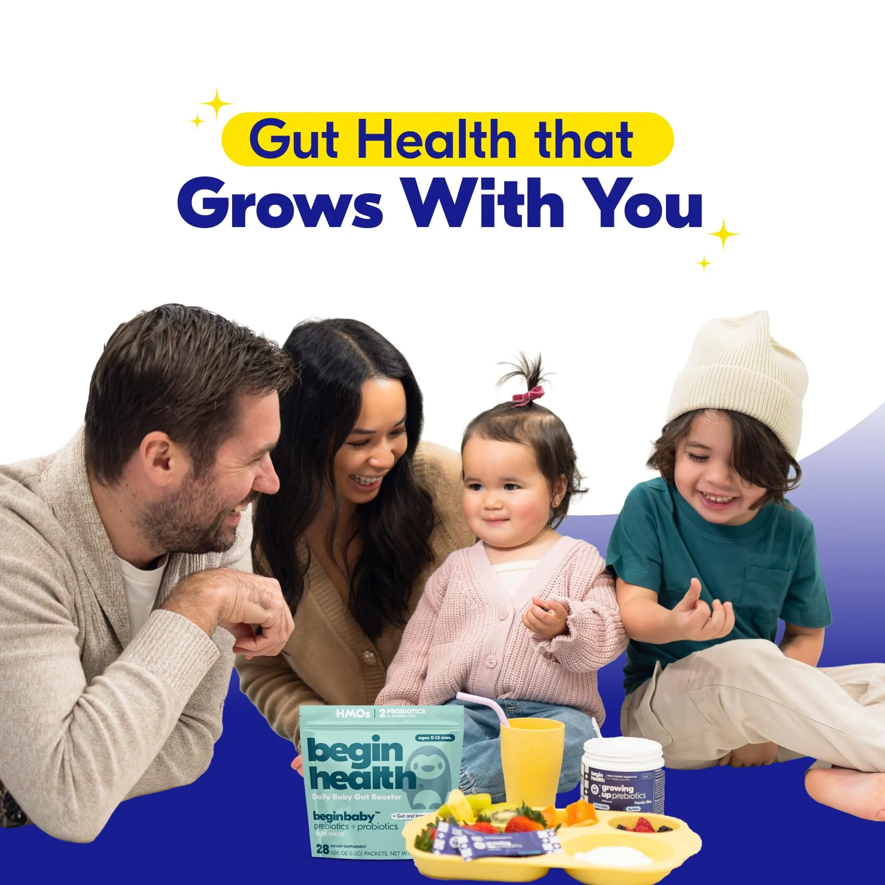 Begin Health Growing Up Prebiotics for Kids — 56-Pack, Unflavored Powder for Digestive Support - Image 16
