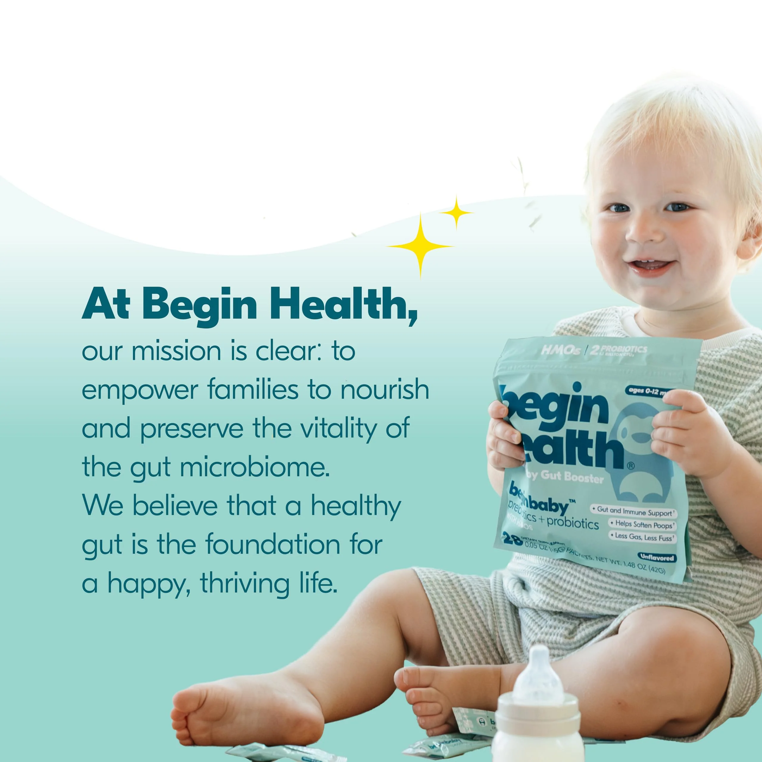 BeginBaby Prebiotics & Probiotics for Infants (0-12 Months) | Begin Health, 28-Pack Unflavored - Image 18