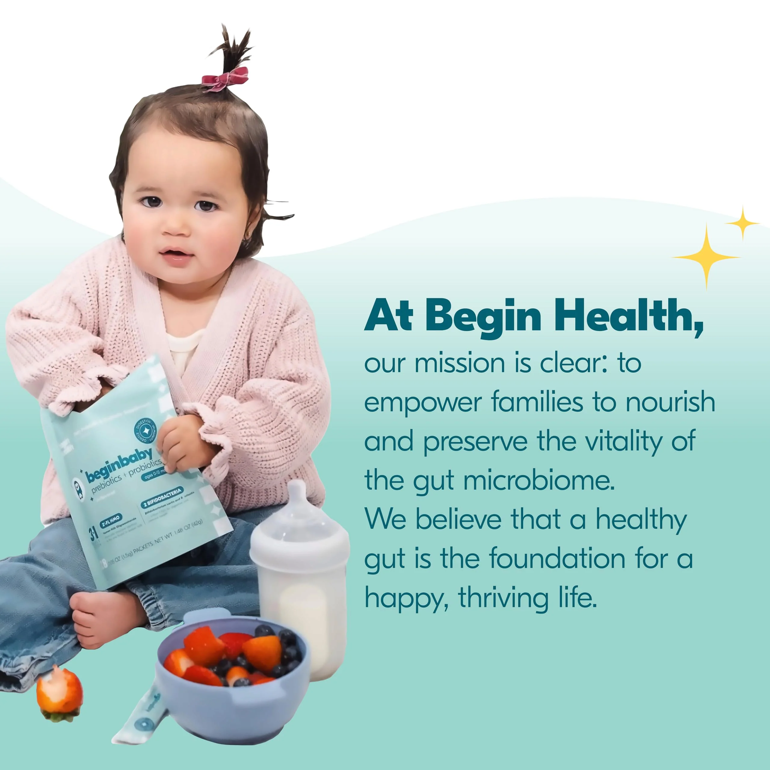 BeginBaby Prebiotics & Probiotics for Infants (0-12 Months) | Begin Health, 28-Pack Unflavored - Image 9