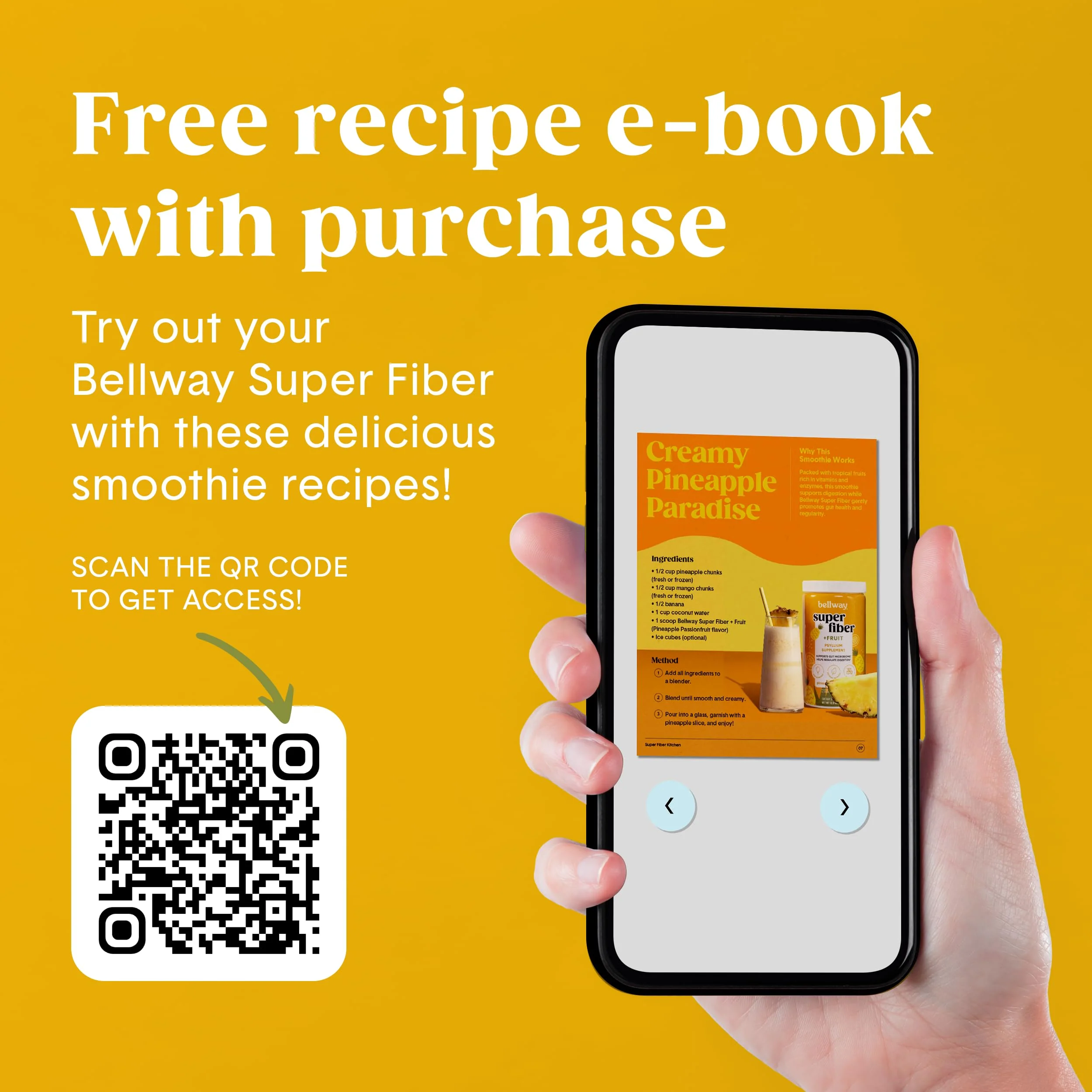 Bellway Super Fiber Powder + Fruit – Pineapple Passion (Sugar-Free Psyllium Husk Fiber) - Image 8