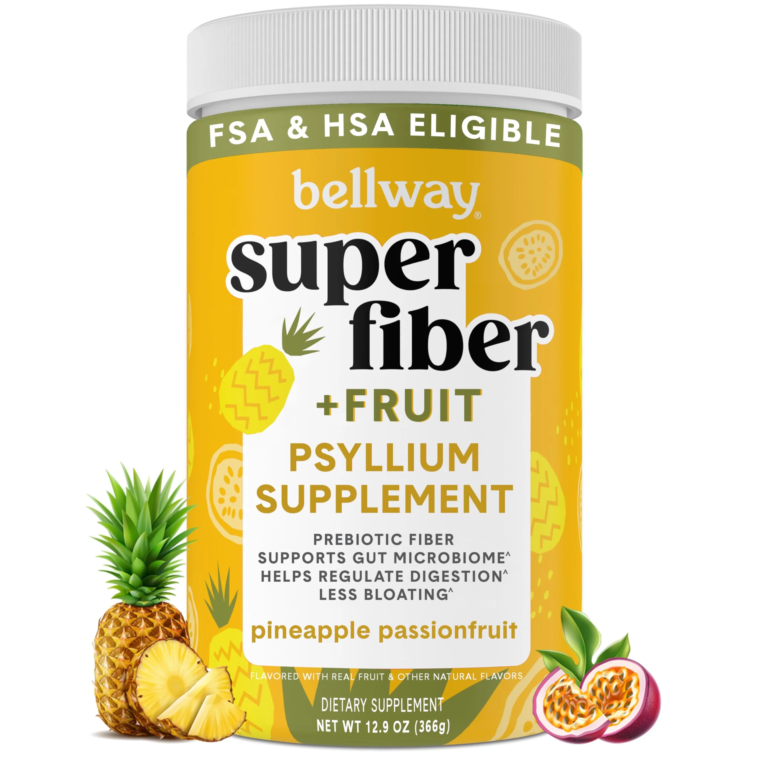 Bellway Super Fiber Powder + Fruit – Pineapple Passion (Sugar-Free Psyllium Husk Fiber) - Image 9