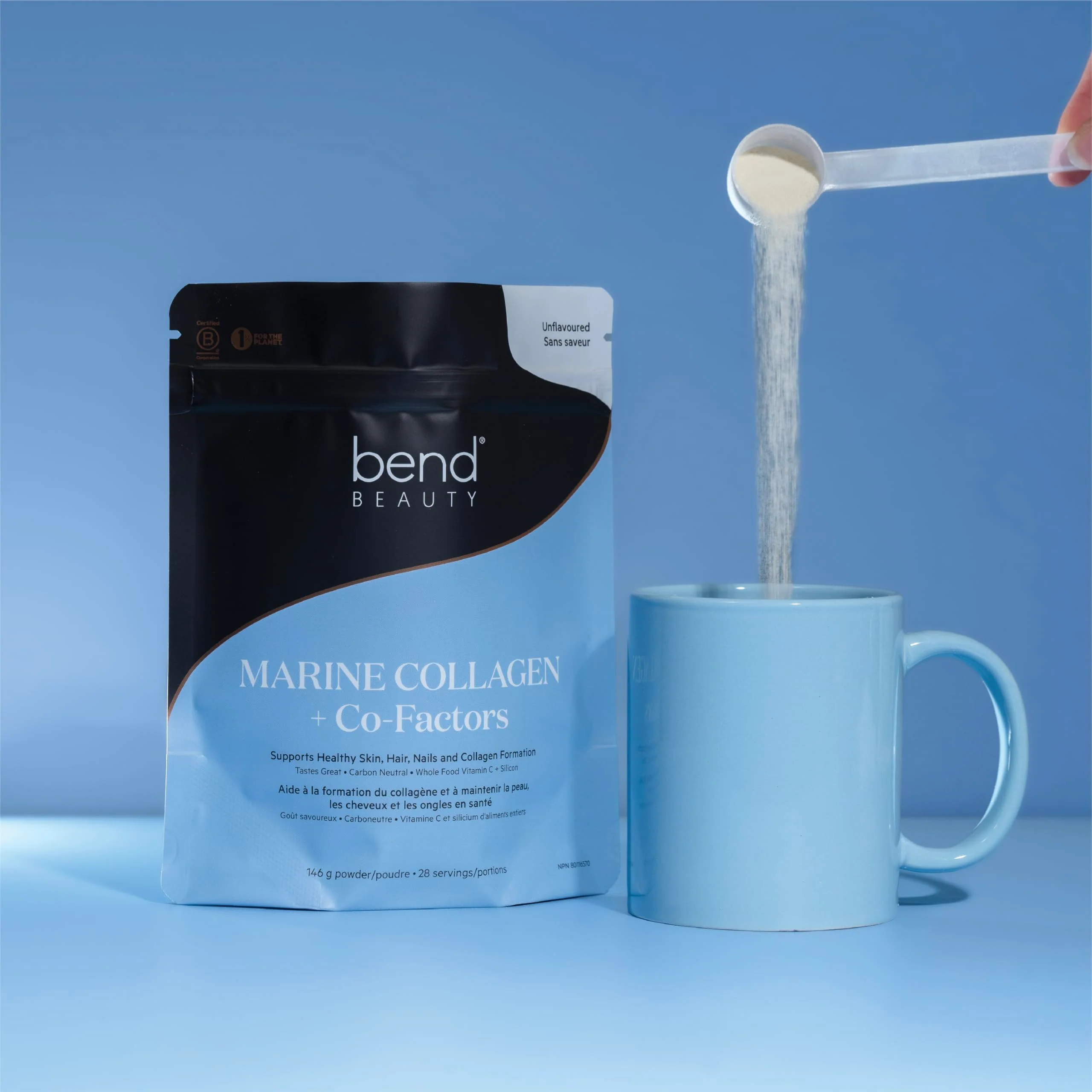 Bend Beauty Marine Collagen + Co-Factors – Unflavored Collagen Powder for Skin, Hair & Nails - Image 6