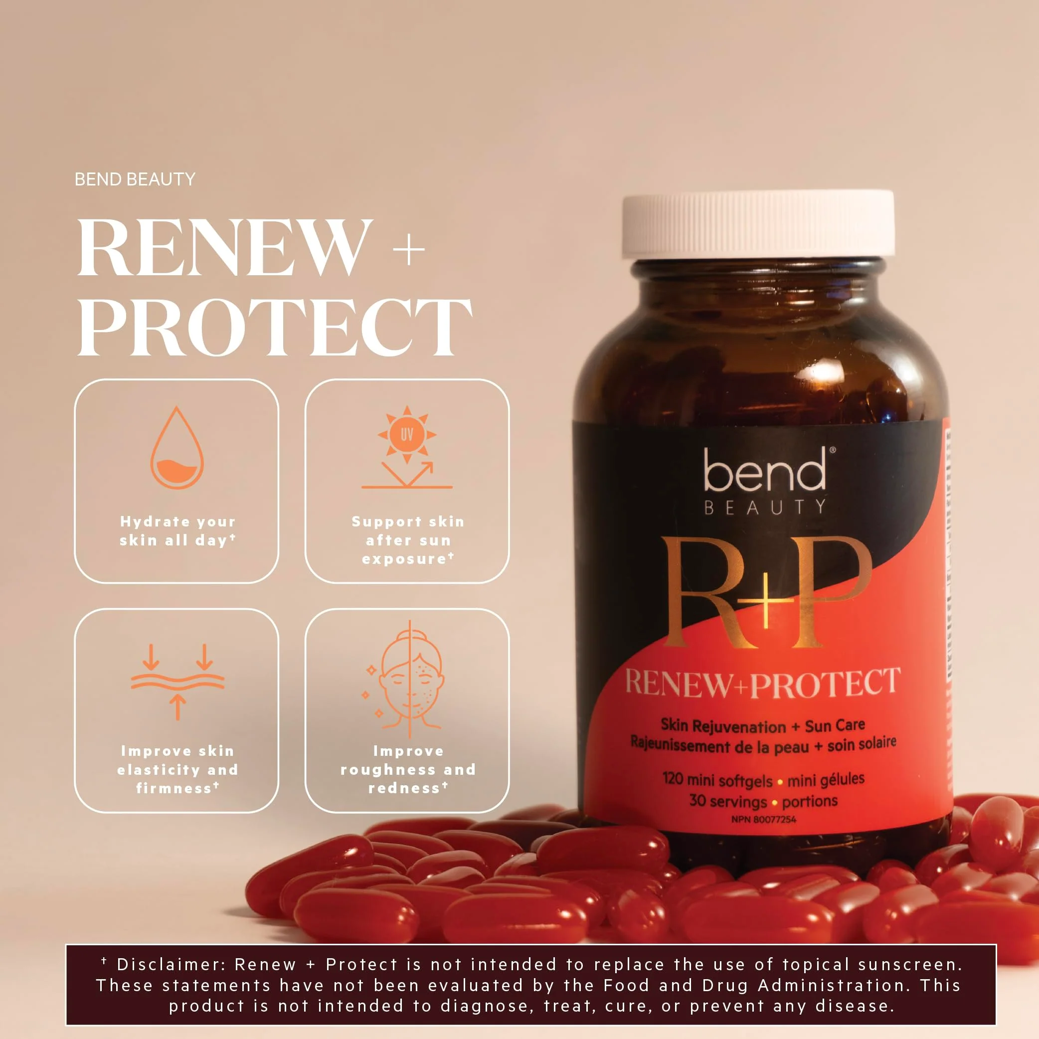 Bend Beauty Renew + Protect | Skin Health Dietary Supplement - Image 2