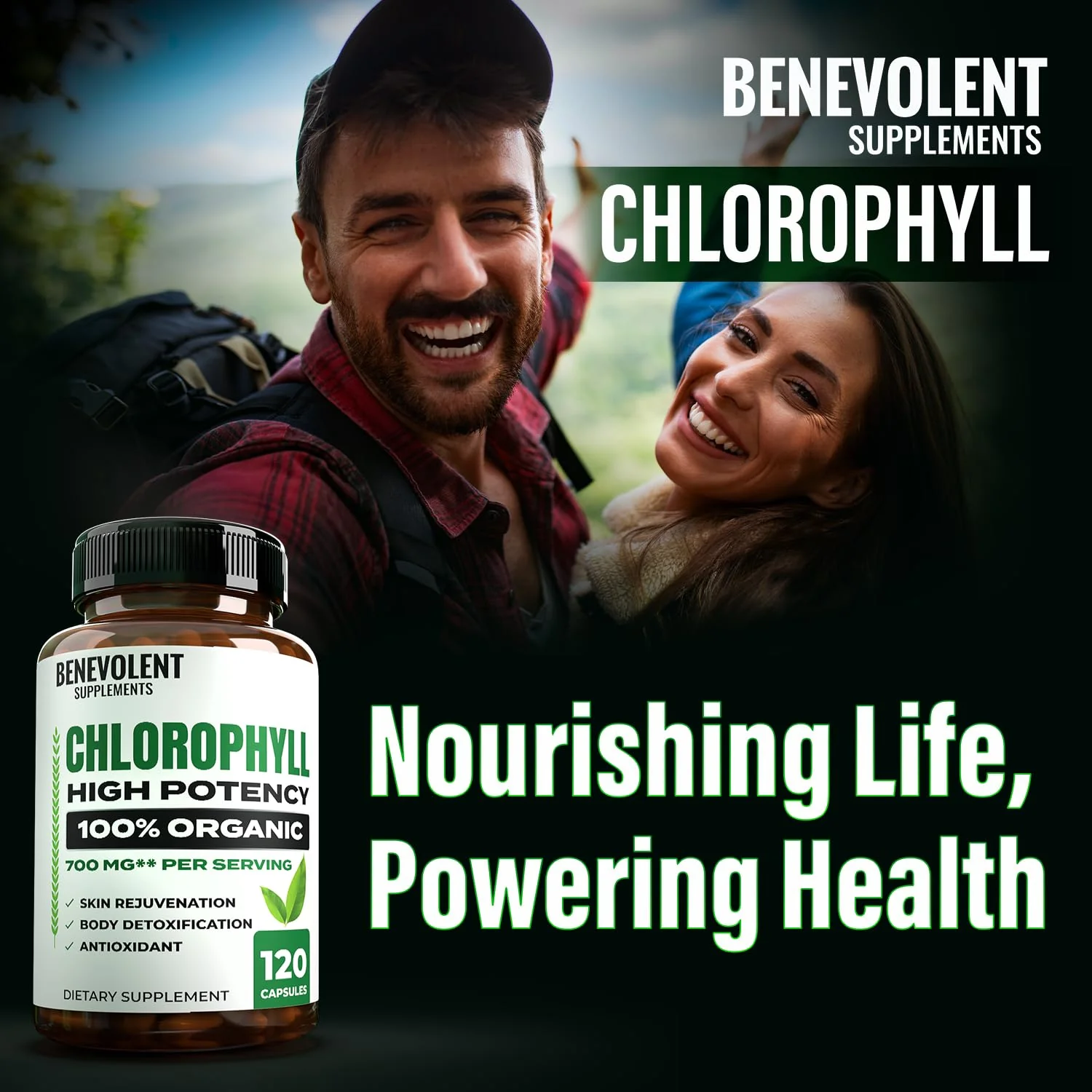 Benevolent Chlorophyll Capsules 350mg – 120 Caps | Natural, 20x Potency - Image 8