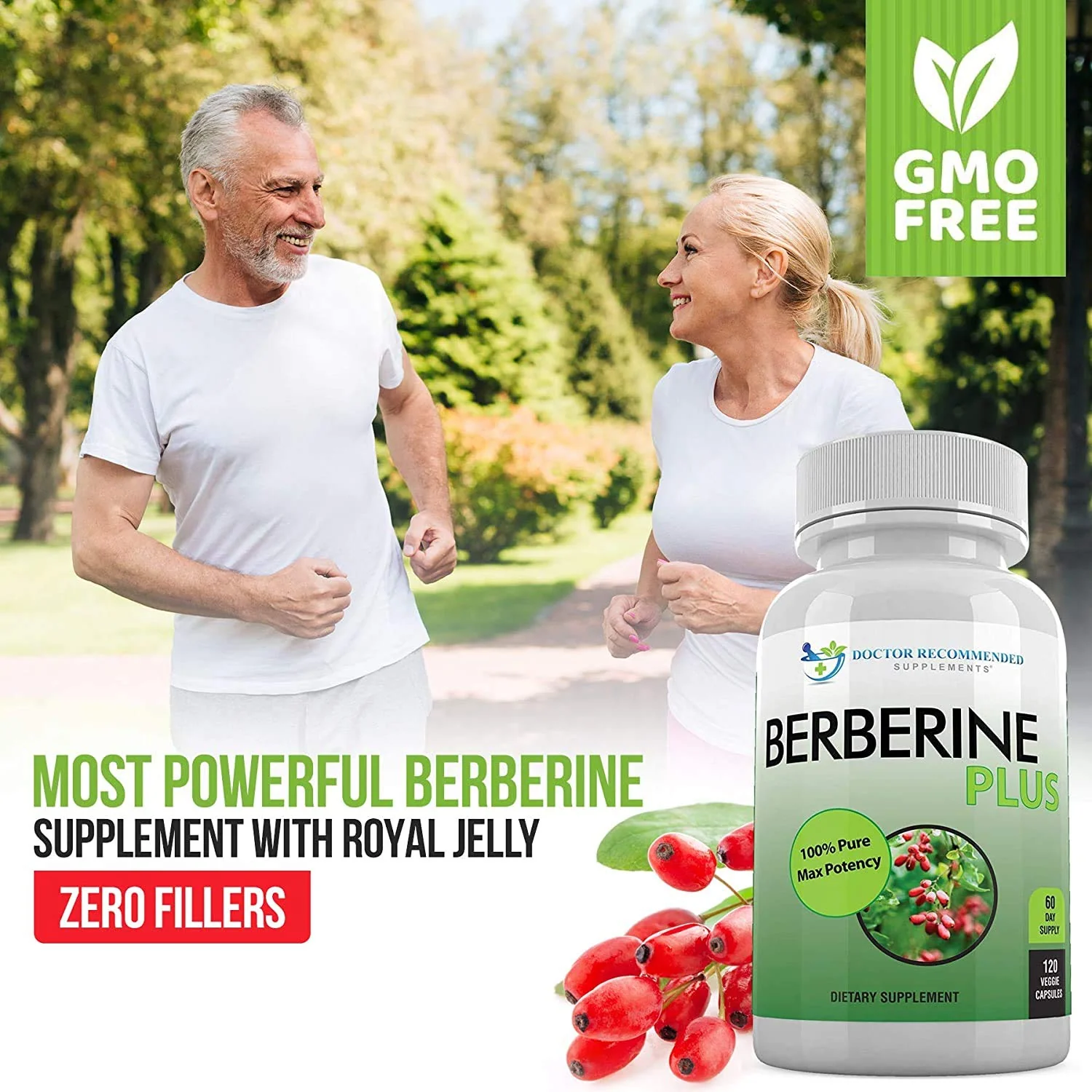 Berberine Plus 1200 mg | Doctor Recommended Supplements | 120 Veggie Capsules (Pack of 2) - Image 5
