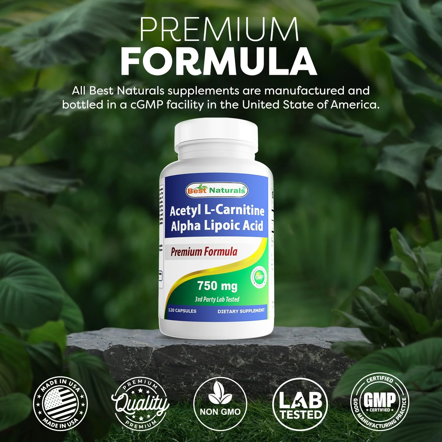 Best Naturals Acetyl L-Carnitine & Alpha Lipoic Acid 750 mg – 360 Count (3 x 120) - Image 5