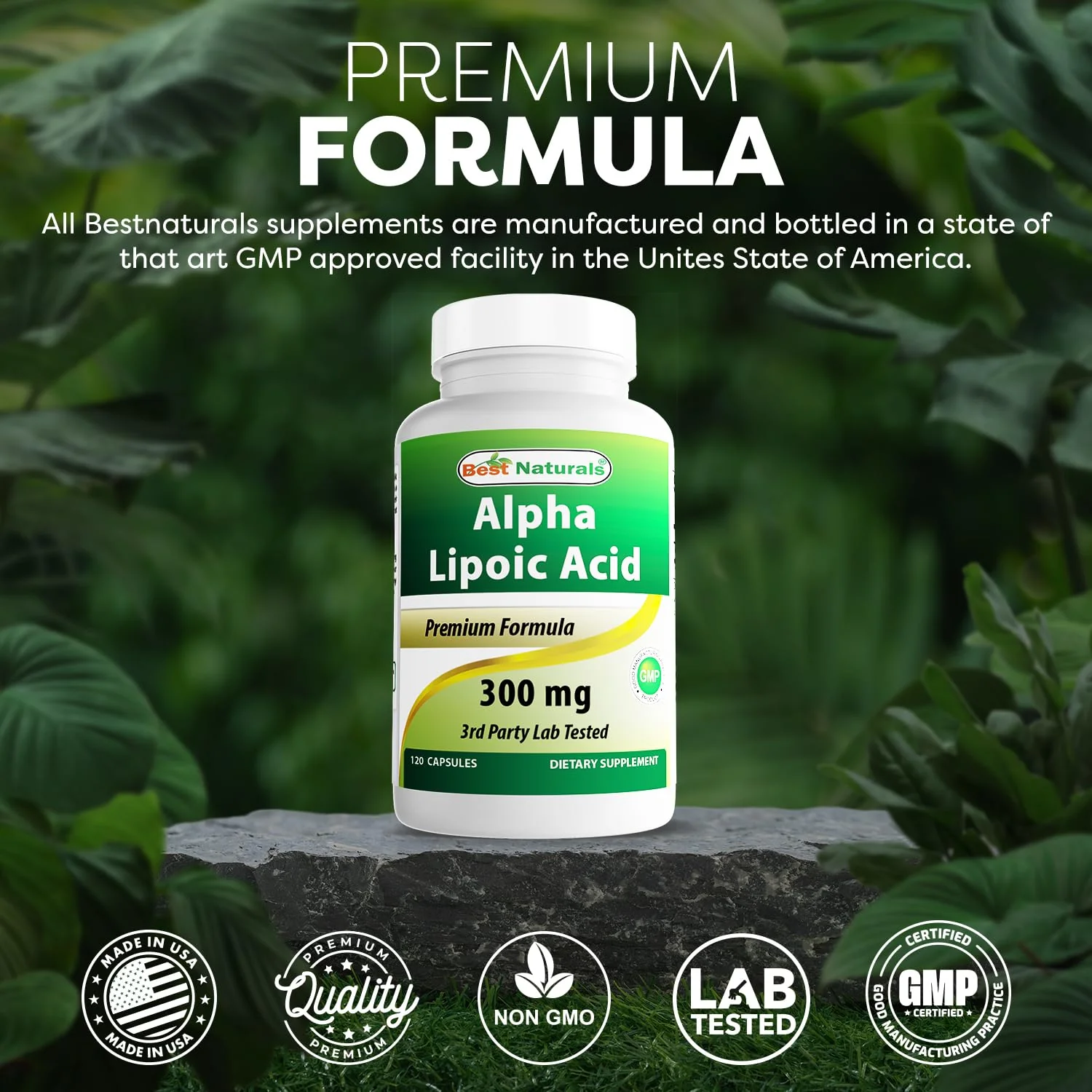 Best Naturals Alpha Lipoic Acid 300 mg - 120 Capsules (Pack of 3) - Image 5