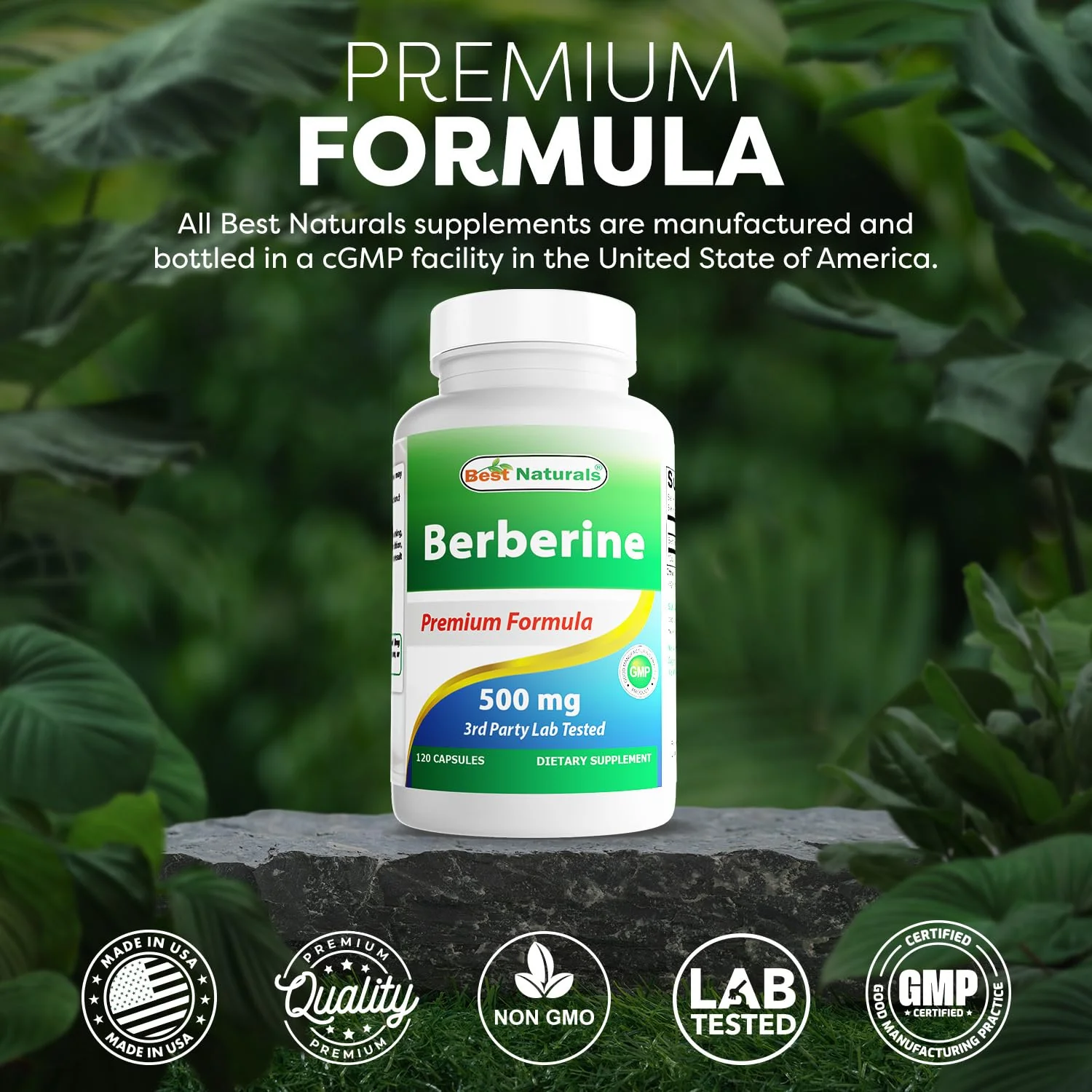 Best Naturals Berberine 500mg 120 Capsules – Immune, Cardiovascular & GI Support (Pack of 2) - Image 5