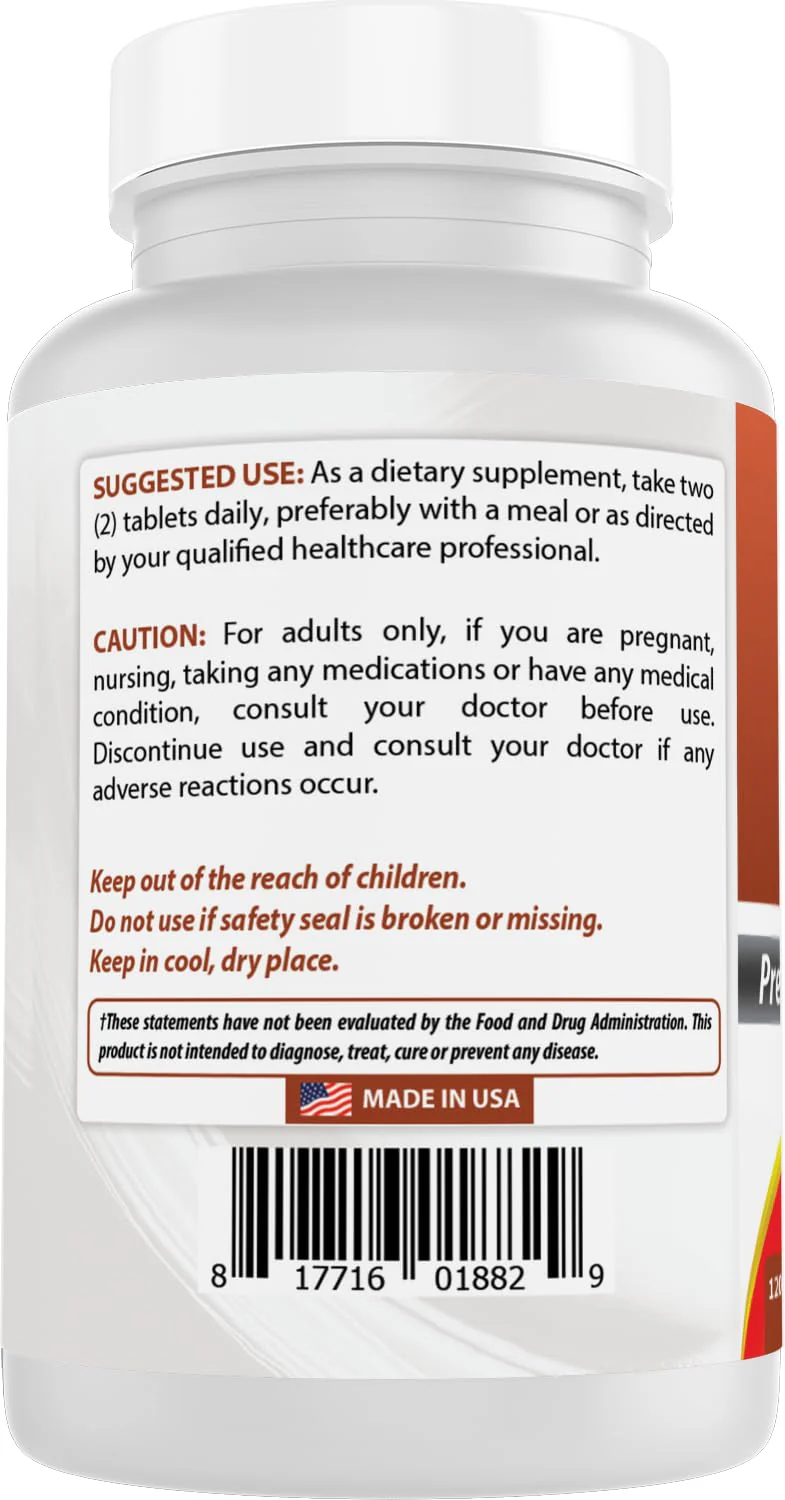 Best Naturals Calcium Magnesium Potassium - 120 Tablets (Pack of 2) | Non-GMO & Gluten Free - Image 7