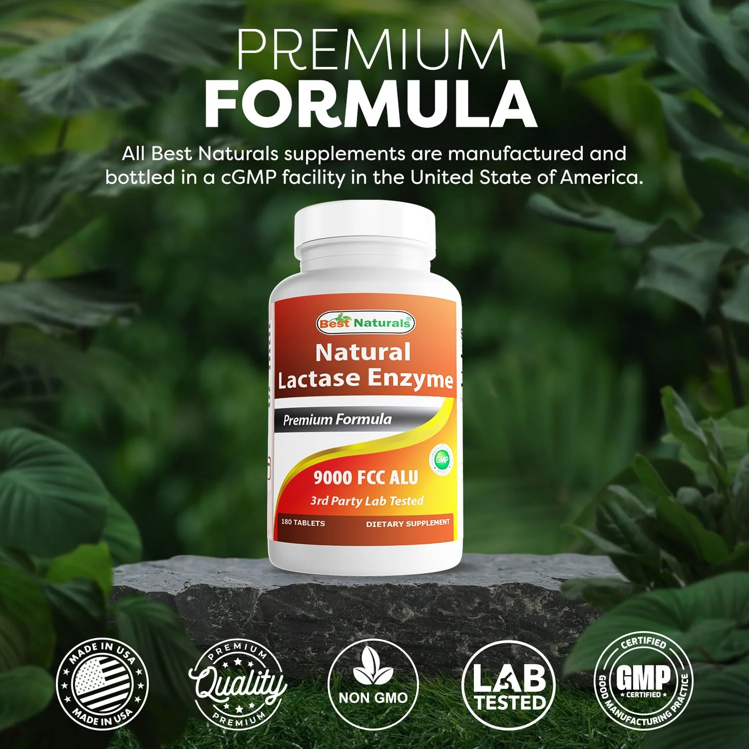Best Naturals Lactase Enzyme Tablets – Fast Acting 9000 FCC ALU, 180 Count per Bottle, Pack of 2 - Image 12
