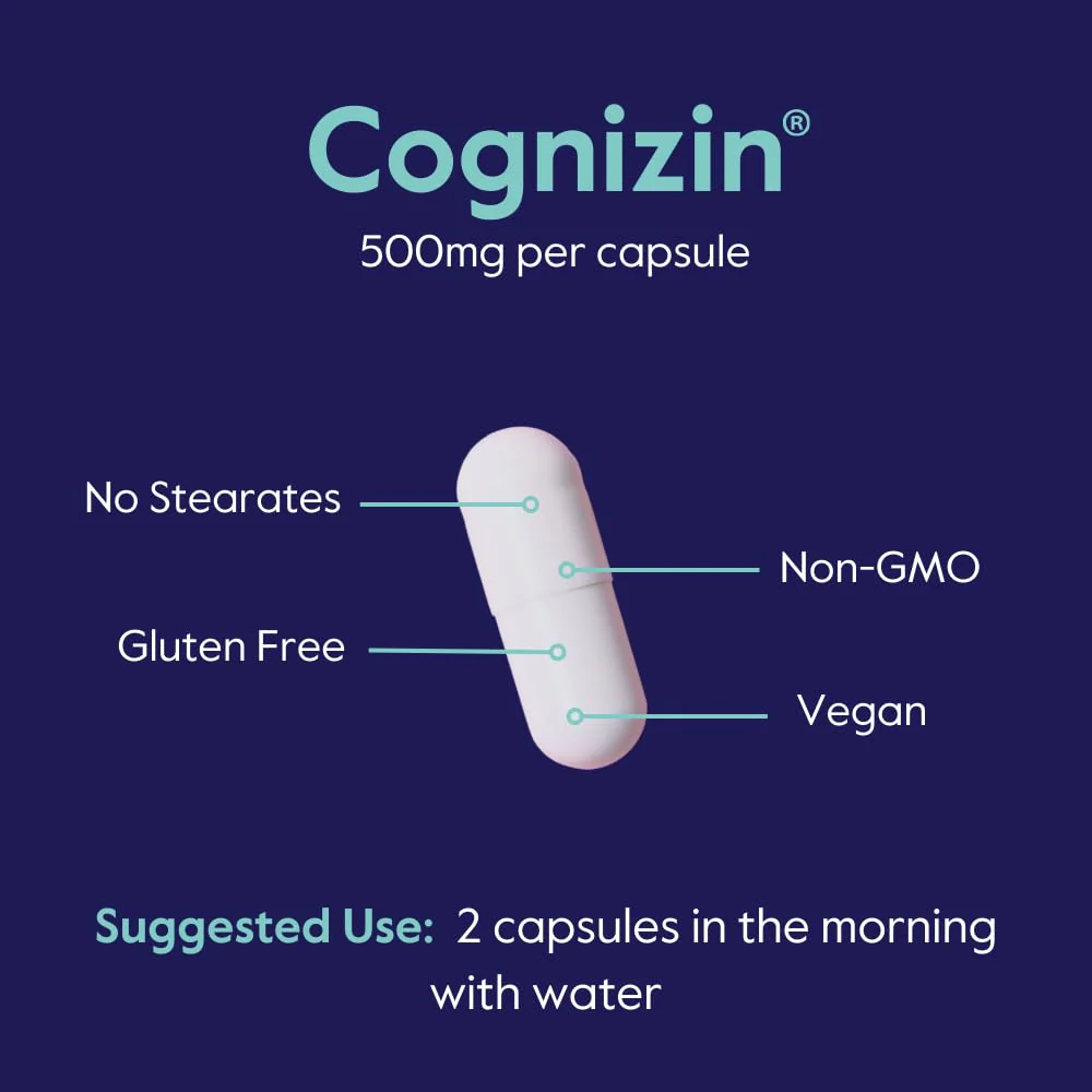 BESTVITE Cognizin Citicoline 500mg – 120 Vegetarian Capsules | Premium Nootropic - Image 5