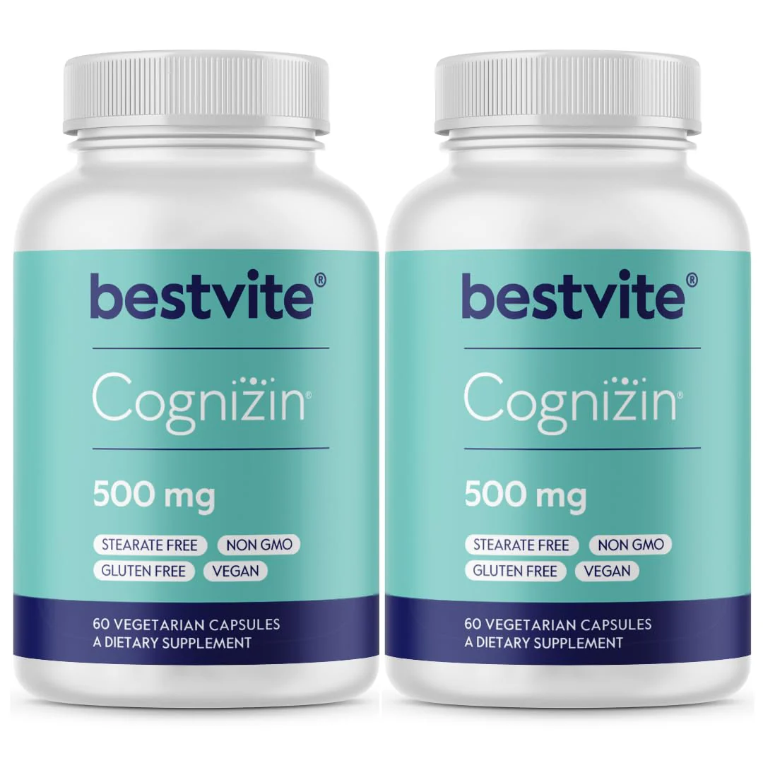 BESTVITE Cognizin Citicoline 500mg – 120 Vegetarian Capsules | Premium Nootropic - Image 8
