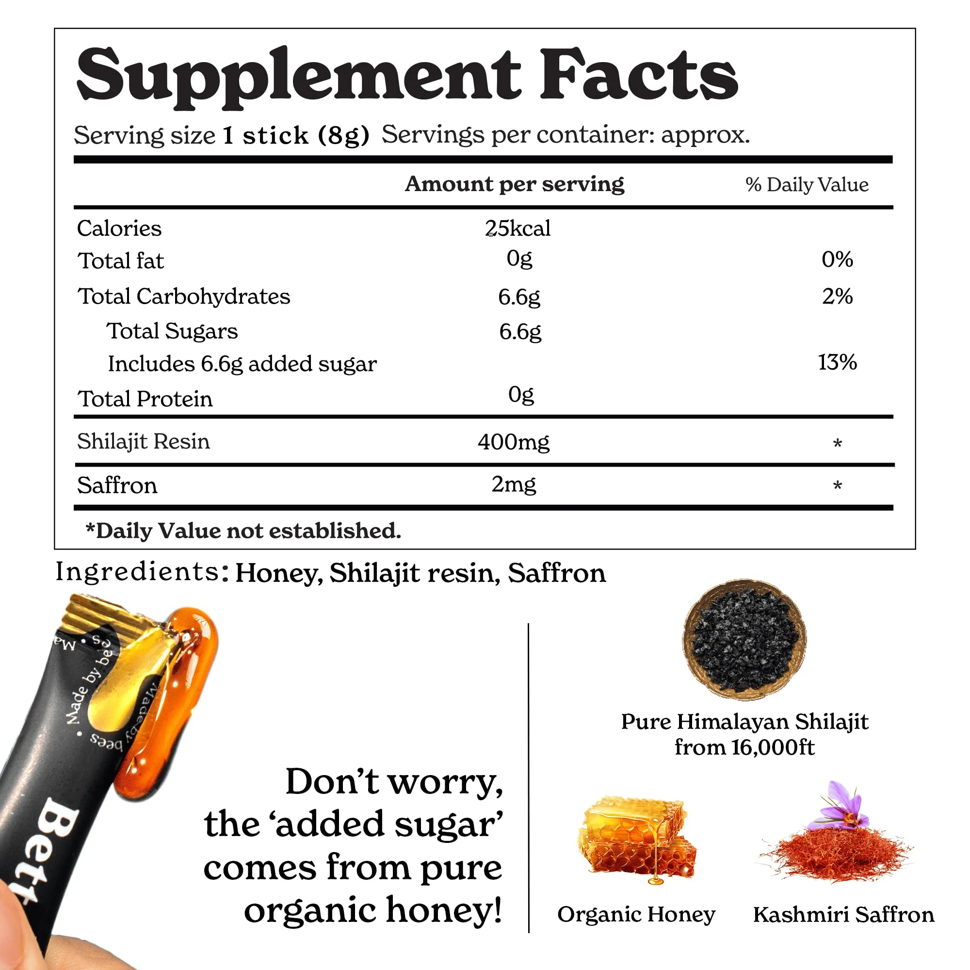 Better Alt Pure Himalayan Shilajit Honey Sticks (2 Pack) – Energy Boost & Immune Support, 85+ Minerals, 75%+ Fulvic Acid - Image 10